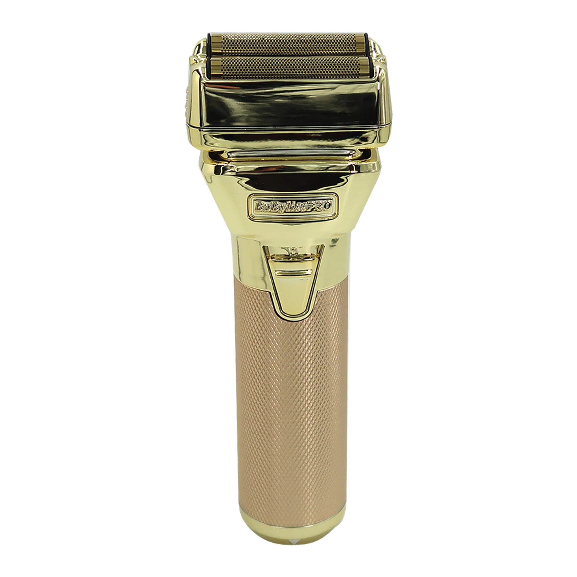 BaByliss Pro FXONE GOLDFX All-Metal Interchangeable-Battery Shaver Gold #FX79FSG with Babyliss Pro Industrial Barber Apron and Wahl Flat Top Comb White - Image 3