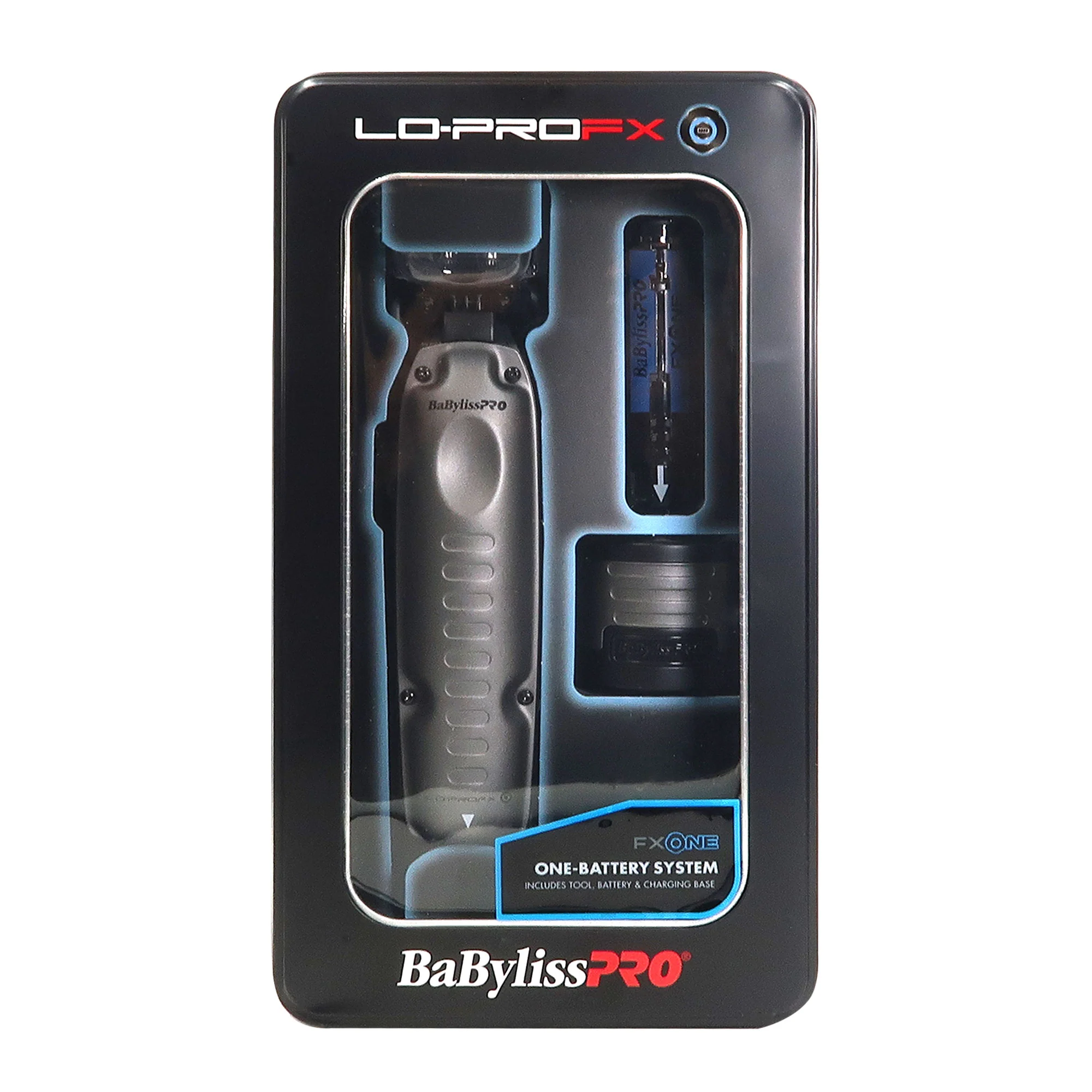 BaByliss Pro FXONE LO-PROFX High-Performance Low-Profile Trimmer FX729 with Fade Brush and 9" Comb - Image 5