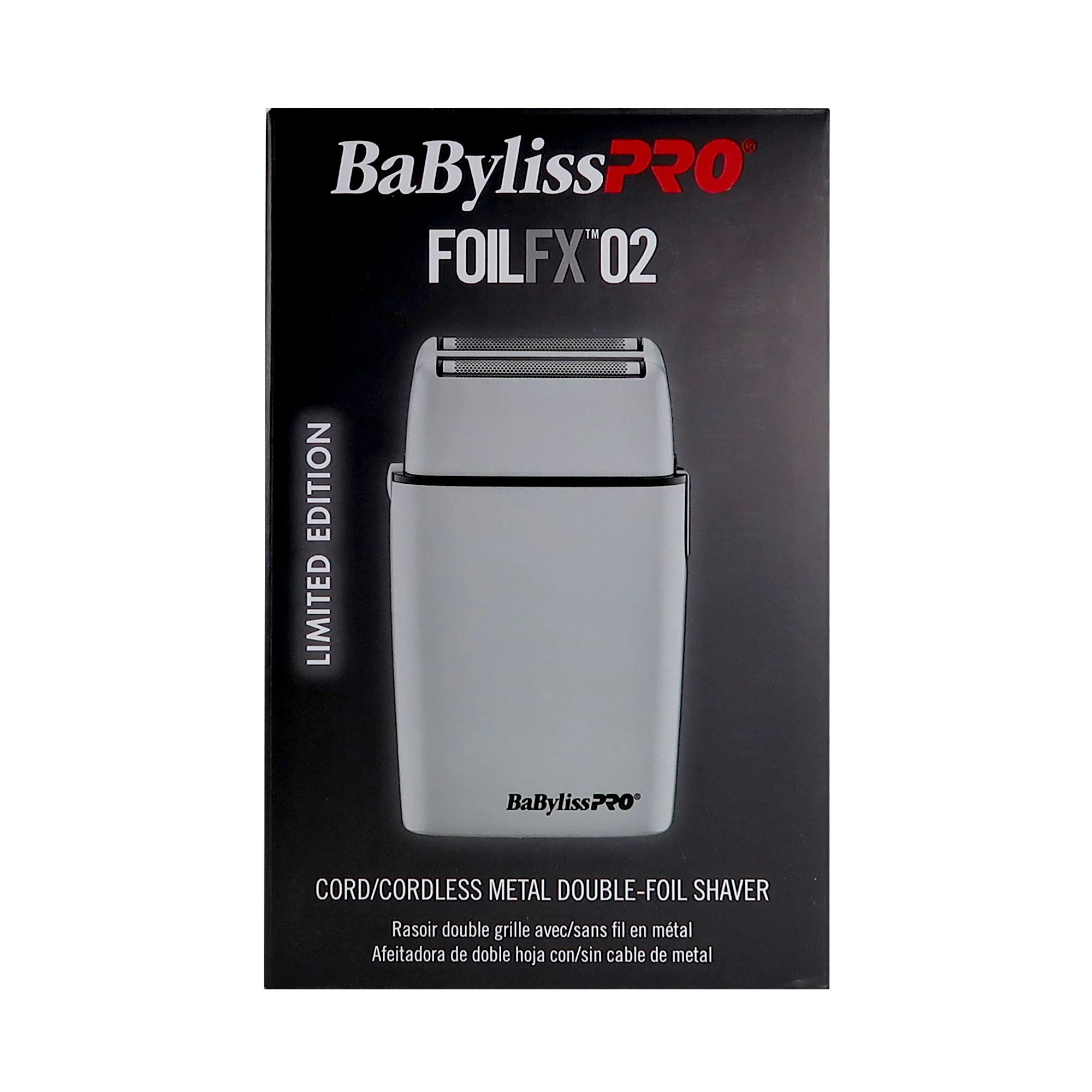 BaByliss Pro LIMITED EDITION Cordless Metal Double Foil Shaver (Gray) FXFS2GY - Image 5