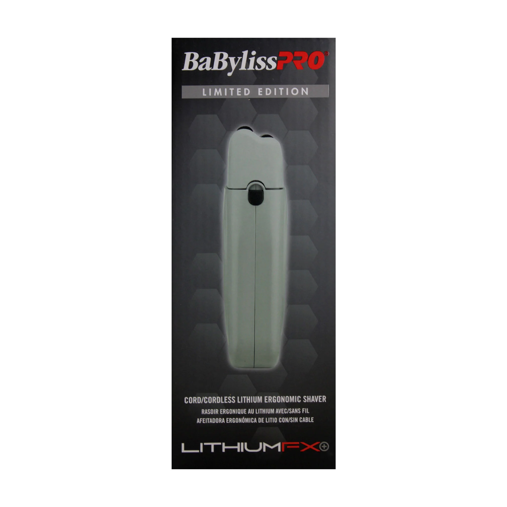BaByliss Pro Limited Edition LithiumFX+ Cord/Cordless Lithium Ergonomic Double Foil Shaver (Gray) FXFS573GY - Image 6