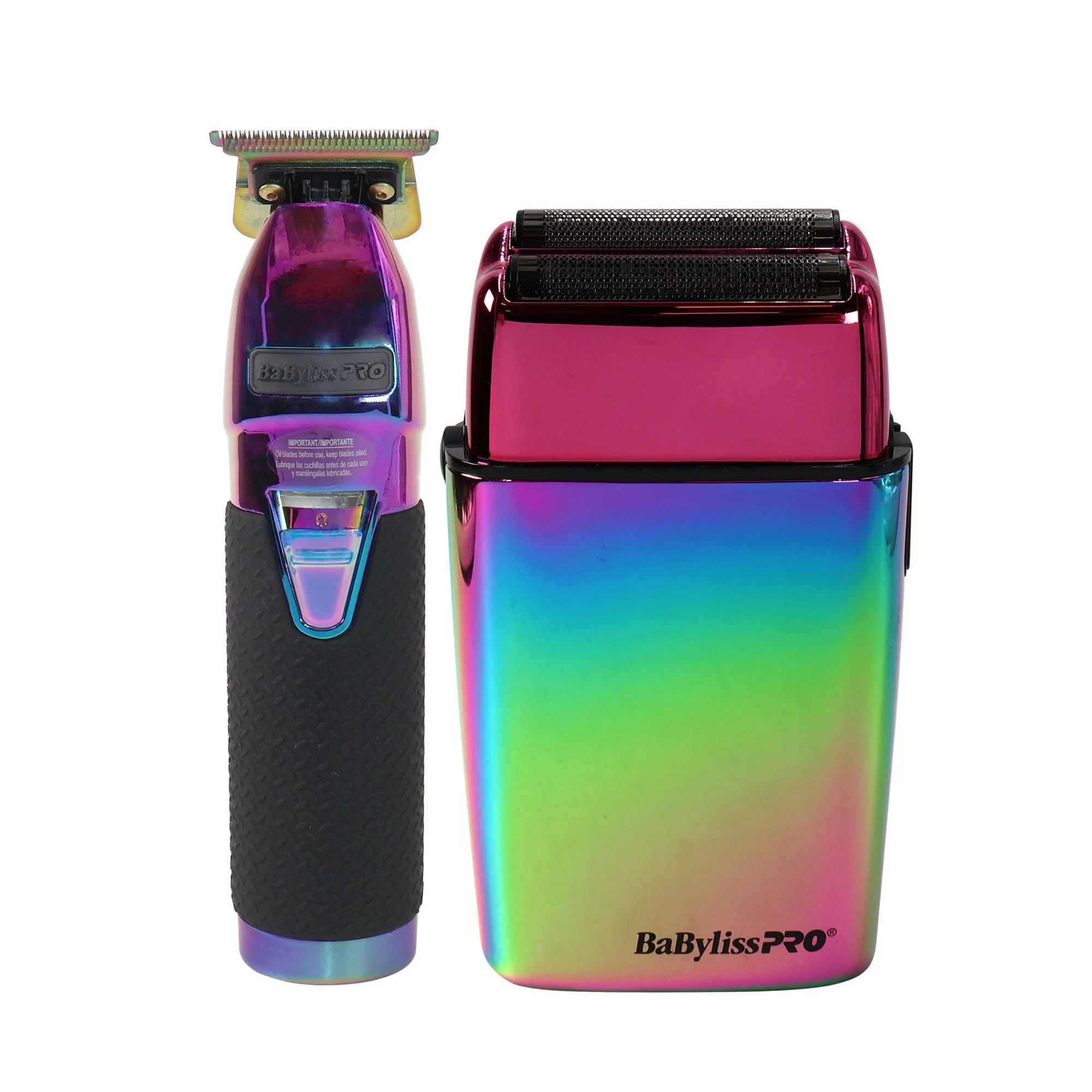 BaByliss Pro LIMITEDFX Collection Iridescent Trimmer & Double Foil Shaver w/ Flat Top Comb - Image 2