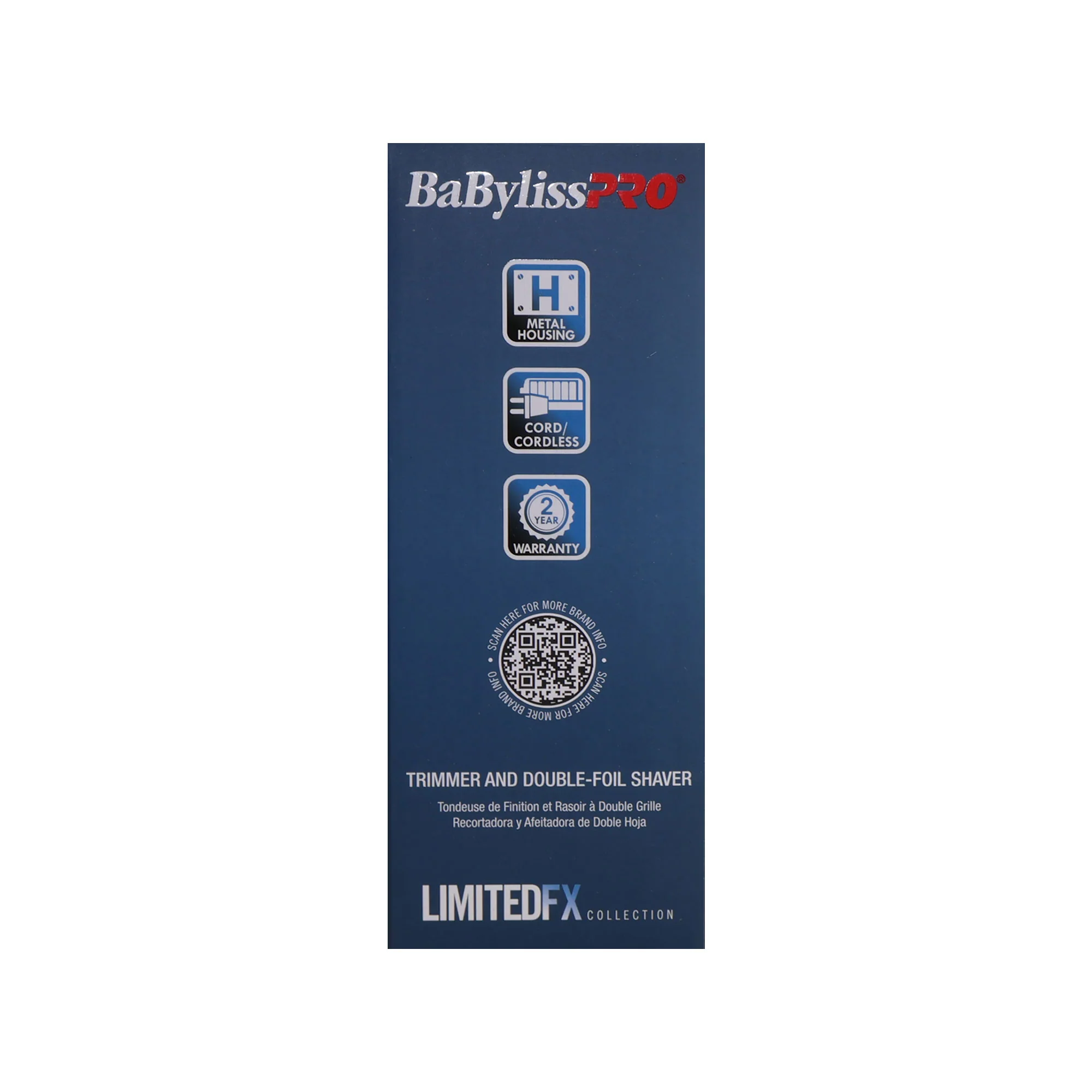 BaByliss Pro LIMITEDFX Collection Limited Edition Trimmer and Double Foil Shaver Blue #FXDUOFS2TBL - Image 7