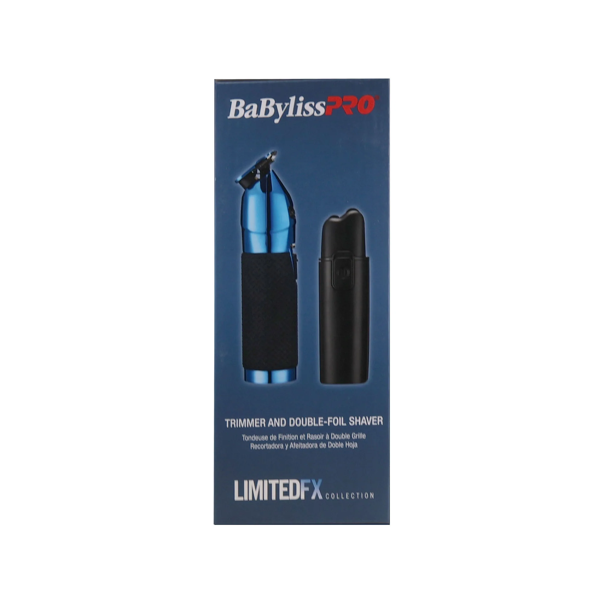 BaByliss Pro LIMITEDFX Collection Limited Edition Trimmer and Double Foil Shaver Blue #FXDUOFS2TBL - Image 8
