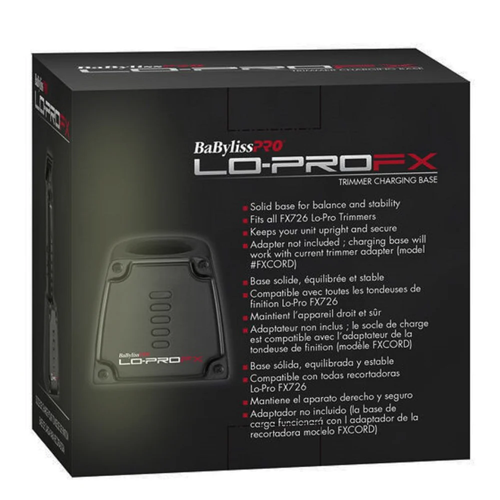 BaByliss Pro LO-PROFX Trimmer Charging Base #FX726BASE with Babyliss Pro FX Replacement Power Cord FXCORD - Image 5