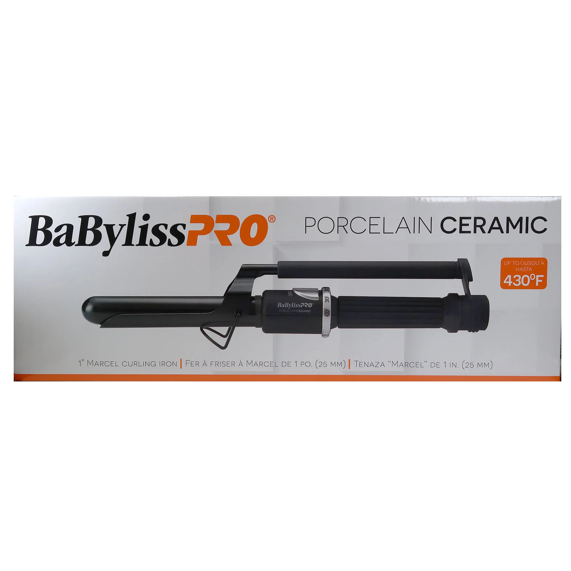 BaBylissPRO Porcelain Ceramic Marcel 1" Curling Iron BP100MUC with BaByliss Pro Nano Titanium Prima2000 3/4" Mini Flat / Curling Iron Iridescent #BNTBRB2000UC - Image 10