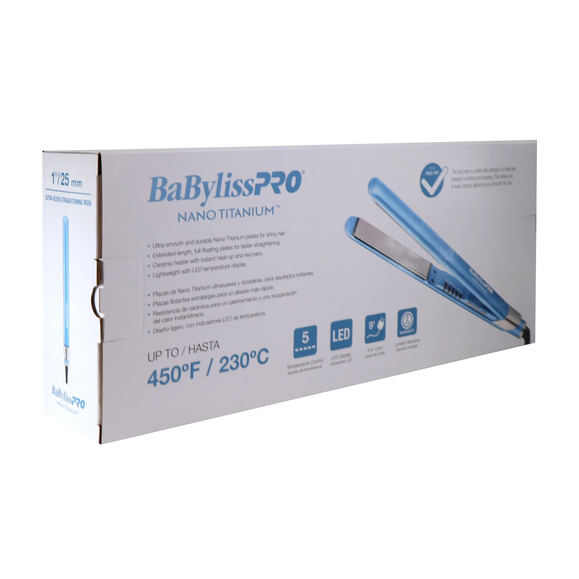 BaByliss Pro Nano Titanium 2" Ultra-Sleek Hair Straightener Flat Iron with BaByliss Pro Nano Titanium 1" Ultra-Sleek Hair Straightener Flat Iron - Image 6
