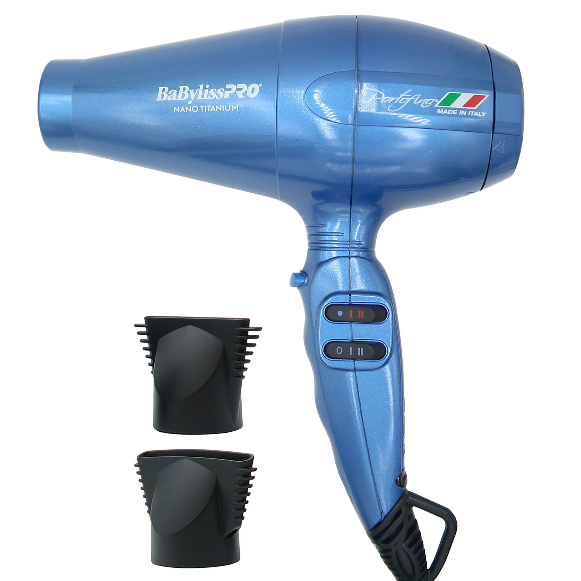 Babyliss Pro Nano Titanium Portofino 6600 Full-Size Hair Dryer BNT6610N and Conair Pro Ergo-Grip Vented Brush Collection Ergonomically Designed - Image 2