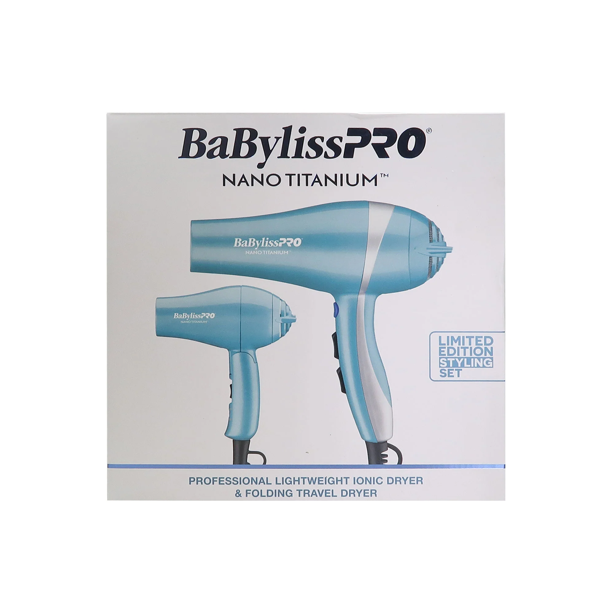 BaByliss Pro Nano Titanium Professional Lightweight Ionic Dryer & Folding Travel Dryer #BNTPP70 - Image 2