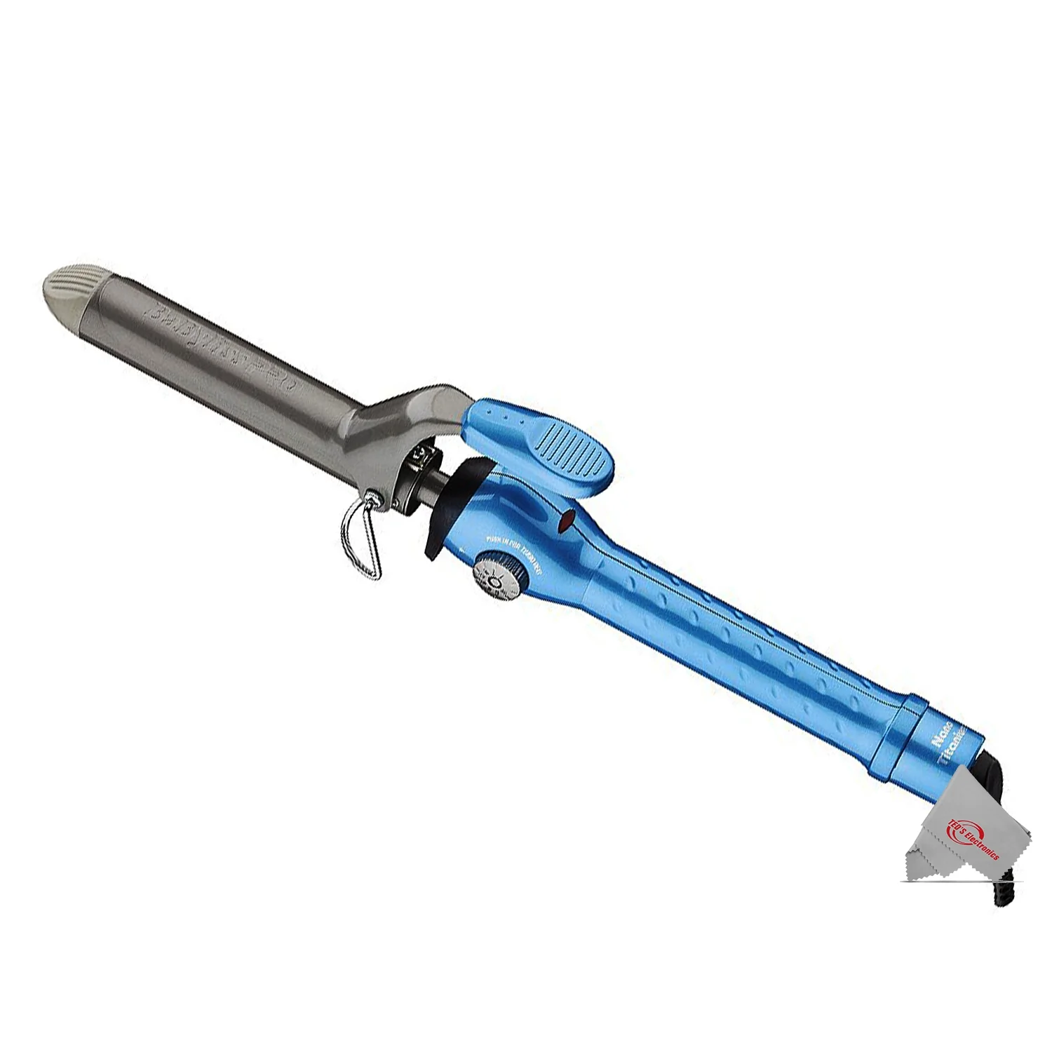 BaByliss Pro Porcelain Ceramic 1½" Straightening Iron BP9559UC with Nano Titanium 1" Spring Curling Iron and Flat Top Comb - Image 6