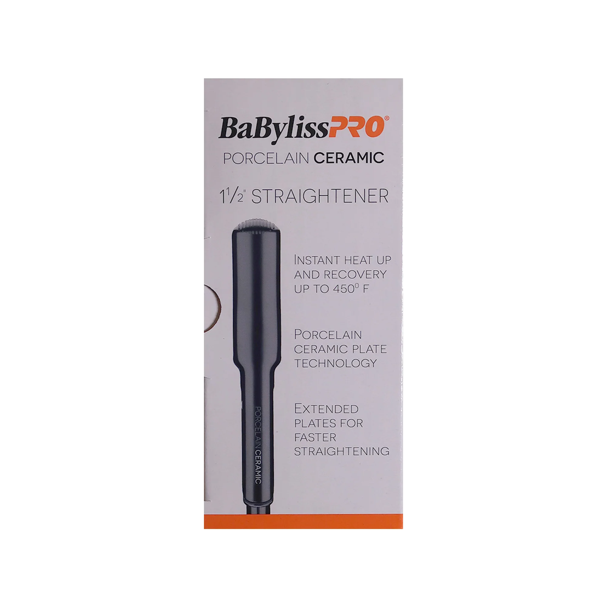 BaByliss Pro Porcelain Ceramic 1½" Straightening Iron BP9559UC with Flat Top Comb - Image 7