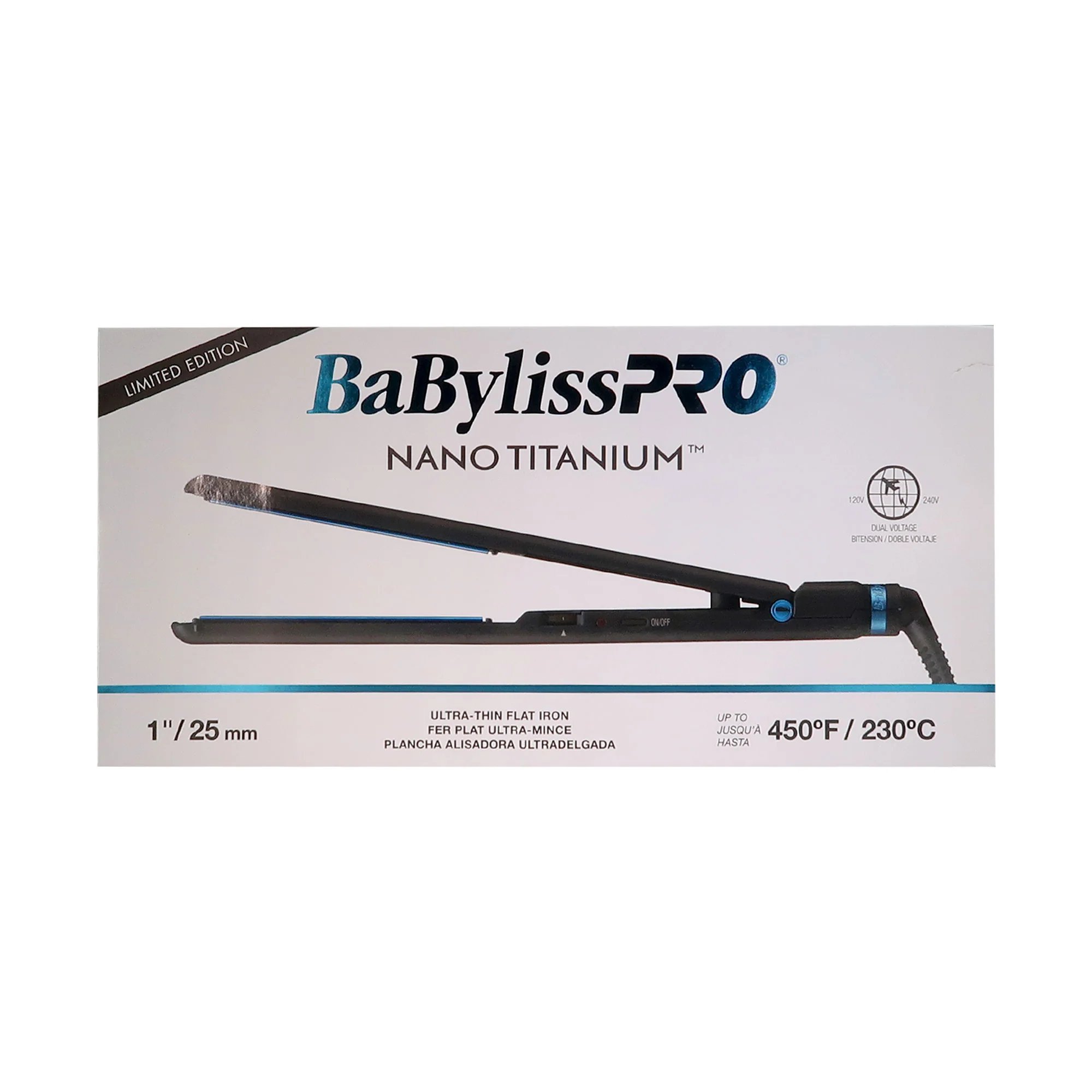 BaByliss Pro Porcelain Ceramic Gift Box (Dryer, Waver, Curling Iron) #BPPP7 with BaByliss Pro LIMITED EDITON Nano Titanium Ultra-Thin 1" Flat Iron #BNTMB4072TUC - Image 9
