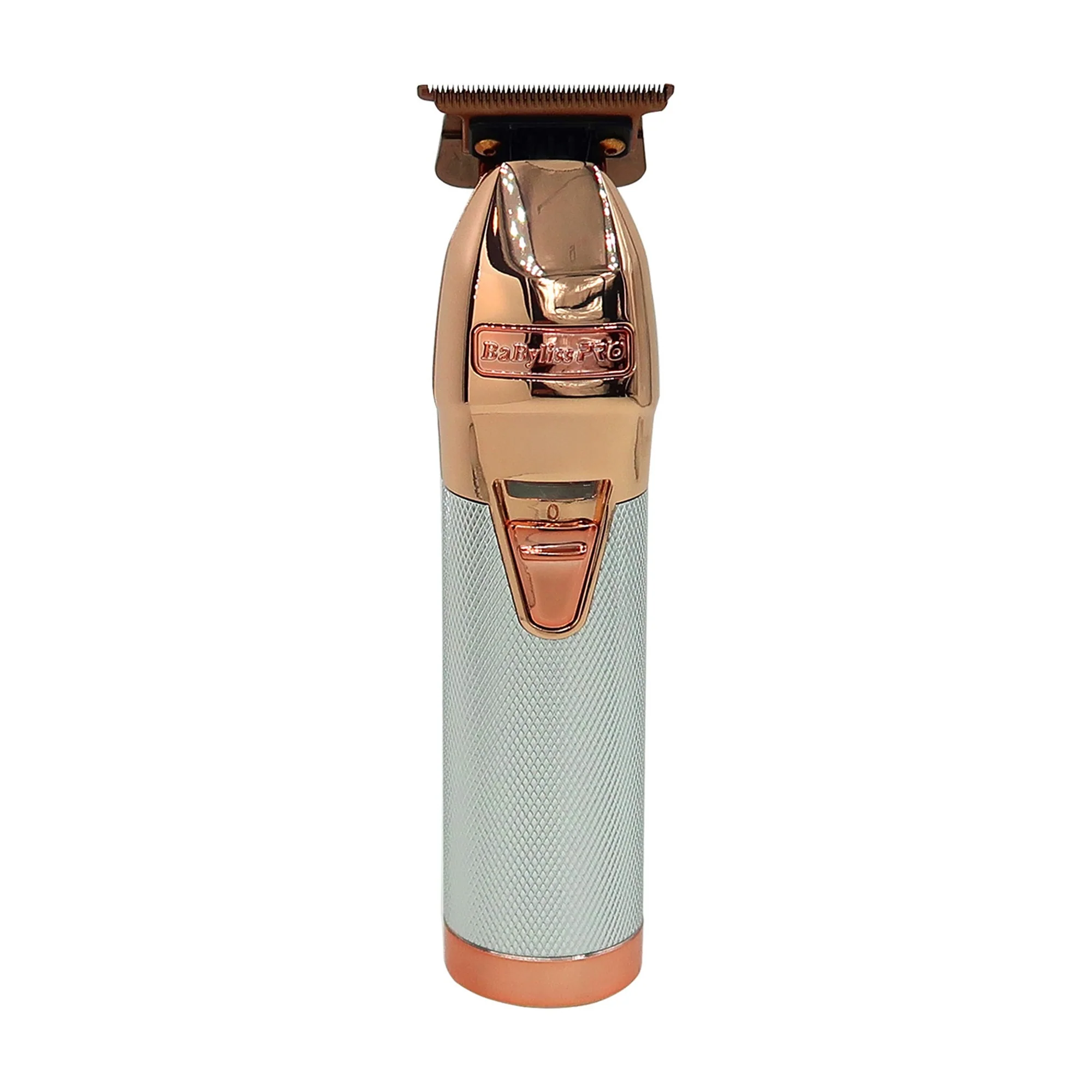 BaByliss Pro ROSEFX+ Professional Cord/Cordless All-Metal Lithium Outlining Trimmer Rose Gold FX787NRG with Fade Brush and 9" Comb - Image 2