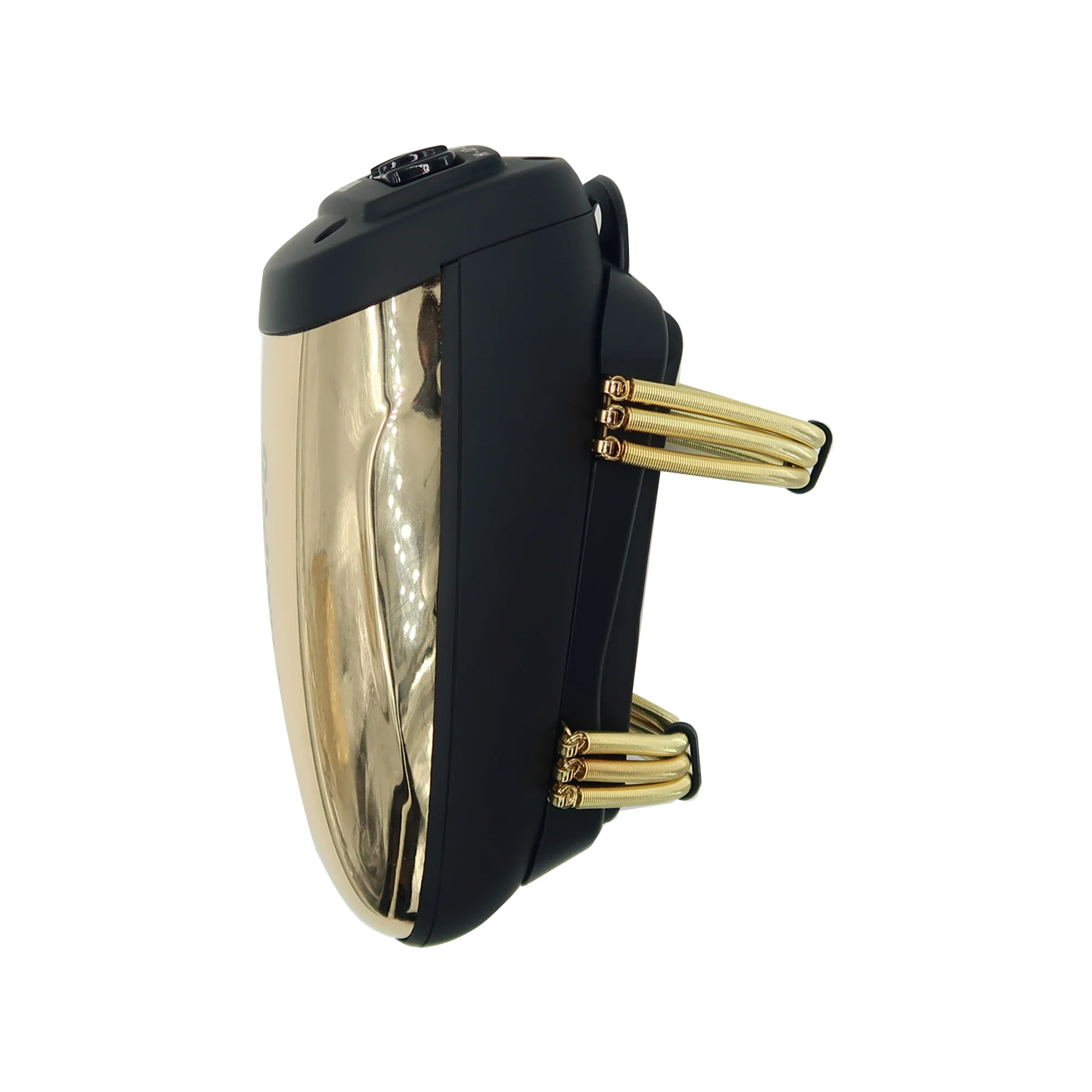 BabyLiss Pro Vibe FX Cord / Cordless Massager FXSSMG Gold with Fade Brush and 9" Comb - Image 4