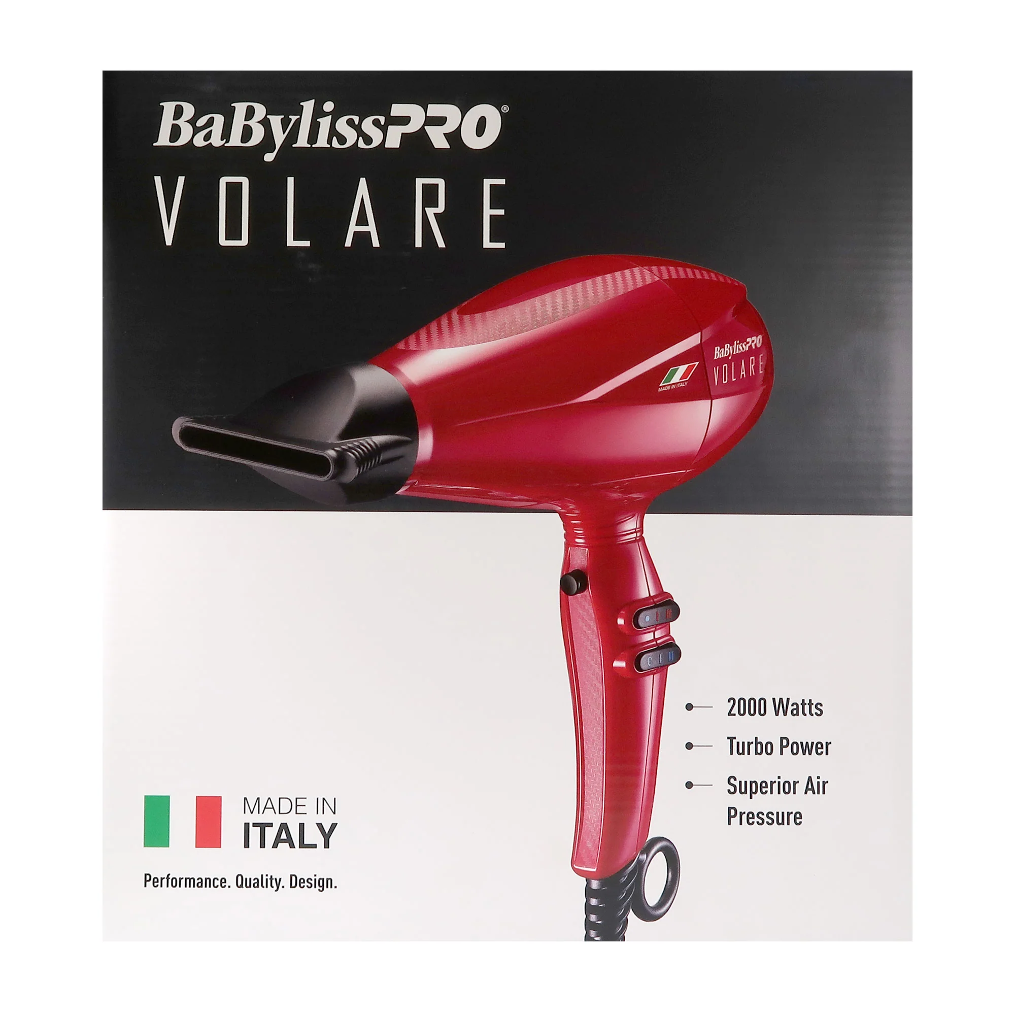 BaByliss Pro Volare Nano Titanium Italian Performance Hair Dryer (Red) BRVOL1 with Limided Edition LO-PRO FX Cordless Clipper (Van Da' Goat) FX825RI and Foil Shaver FXX3SB + Comb - Image 8
