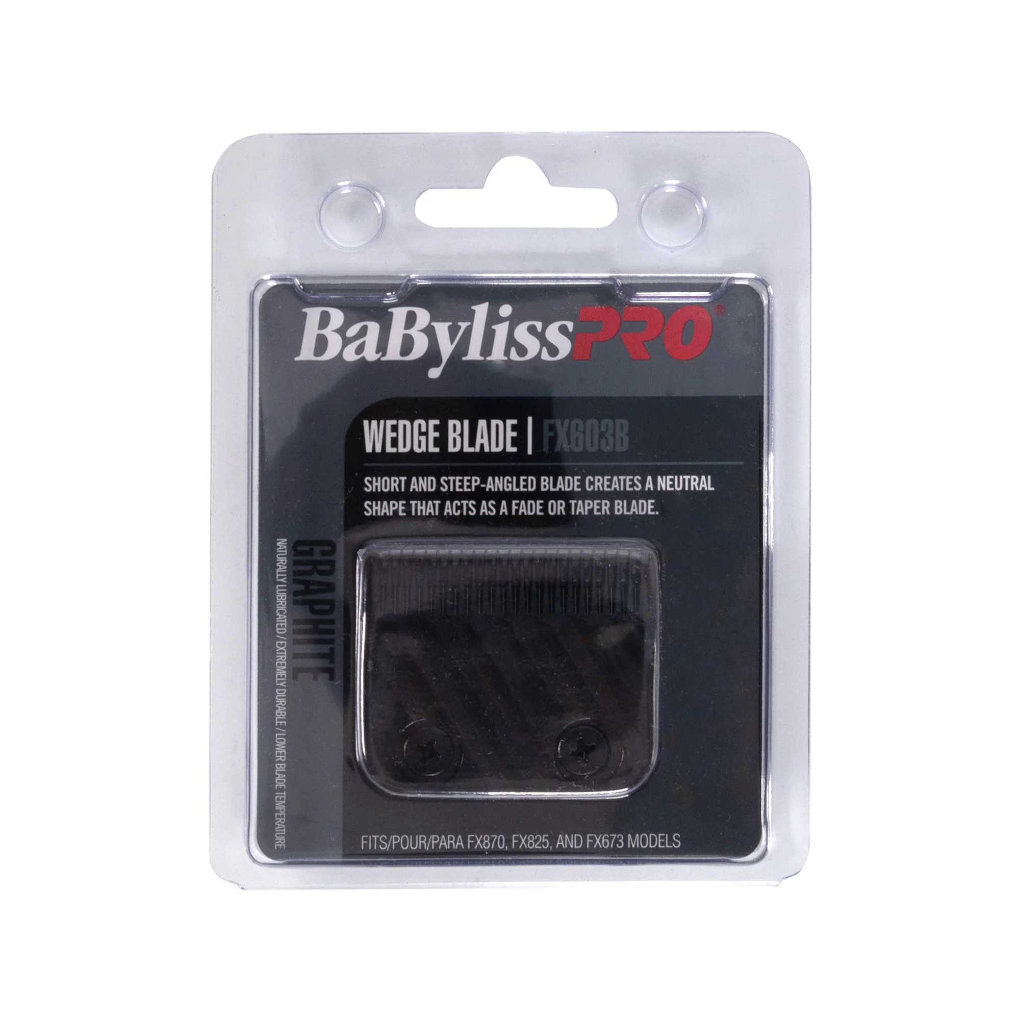 BaByliss Pro Wedge Clipper Blade (Graphite) FX603B with Barberology Clipper Grips - 3 Pack and All In One Clipper Spray - Image 2
