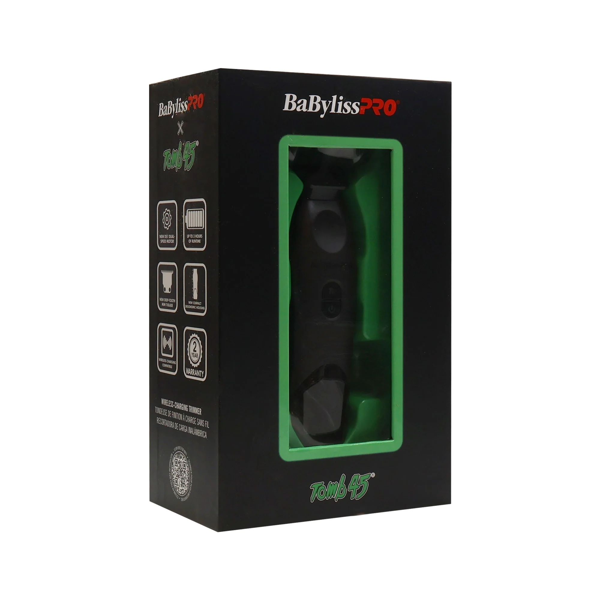 BaByliss Pro x Tomb45 Wireless-Charging Hair Trimmer for Men with BaByliss Pro X Tomb45 Clipper / Trimmer Wireless Charging Mat FXT45MAT - Image 5