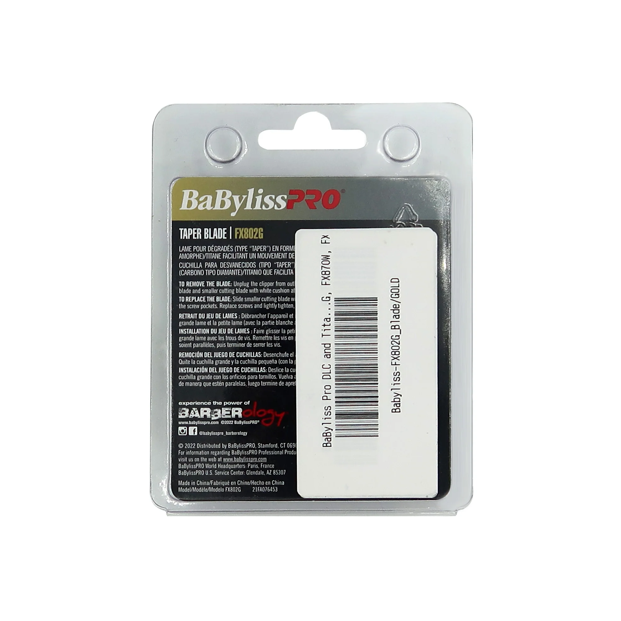 BaByliss Pro DLC and Titanium Coated Replacement Clipper Blade Fits FX870G, FX870BN, FX870RG, FX870W, FXF880 #FX802G - 2 Units - Image 3
