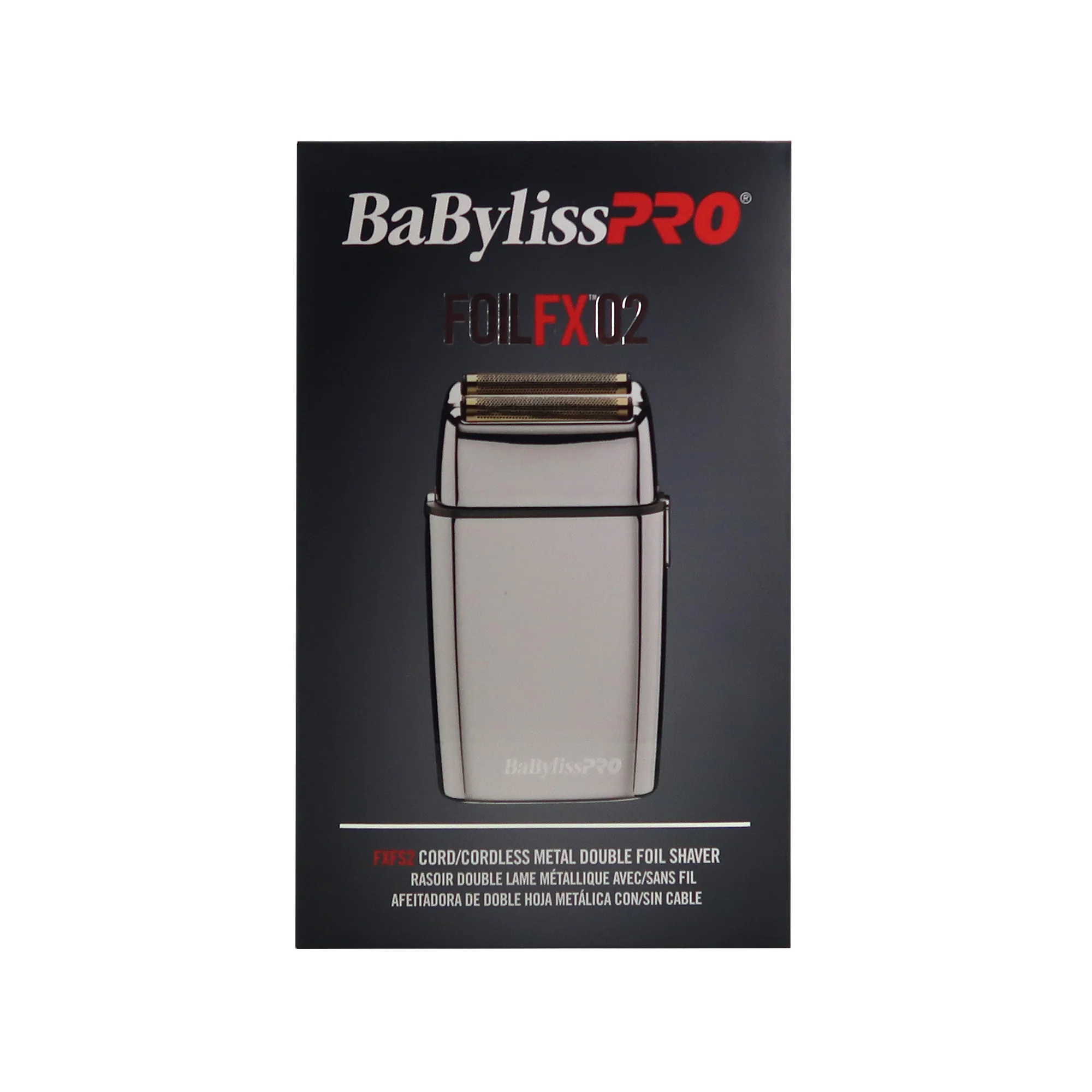 BaByliss Pro FOILFX02 Cordless Metal Double Foil Shaver FXFS2S Silver with Fade Brush and 9" Comb - Image 4