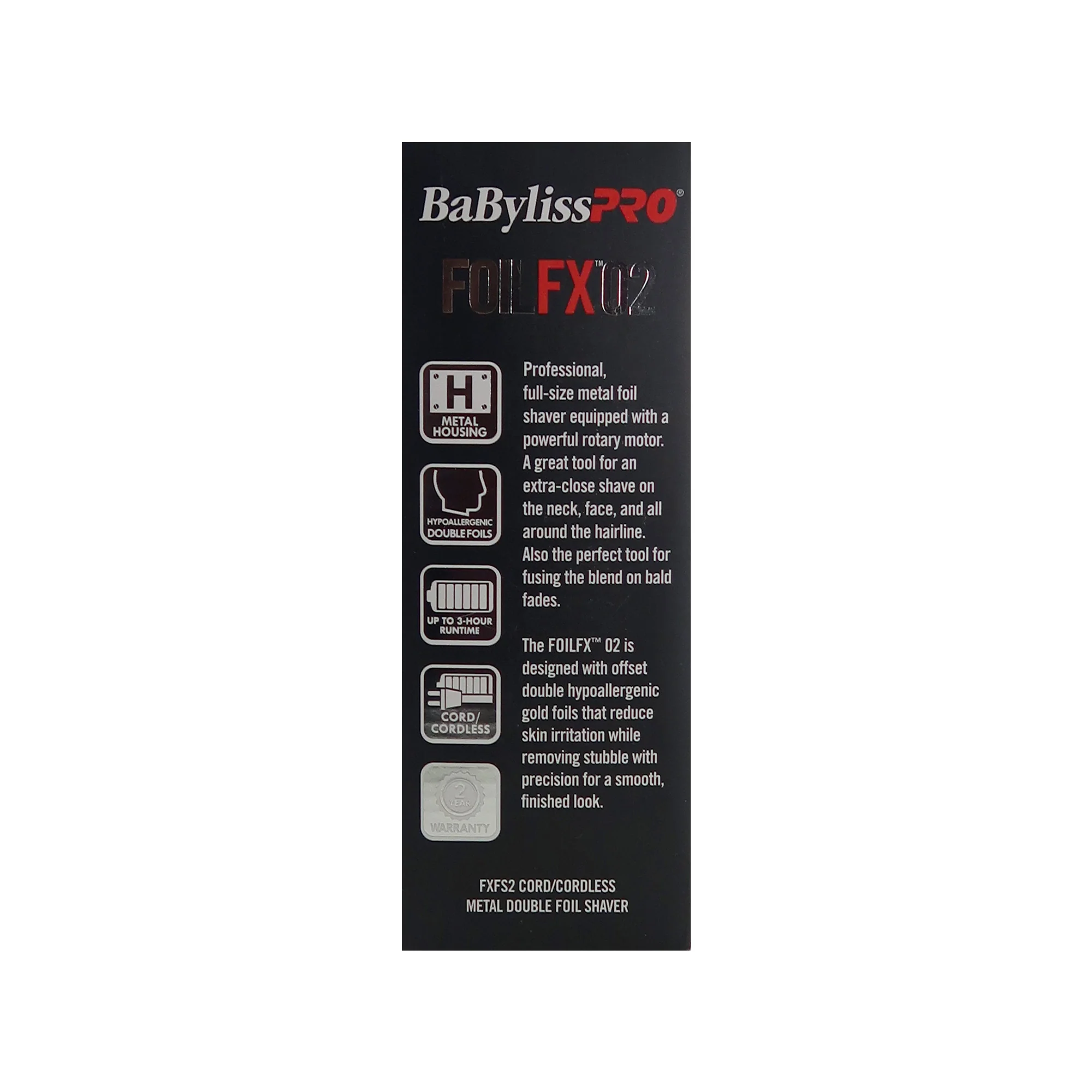 BaByliss Pro FOILFX02 Cordless Metal Double Foil Shaver FXFS2S Silver with Fade Brush and 9" Comb - Image 6