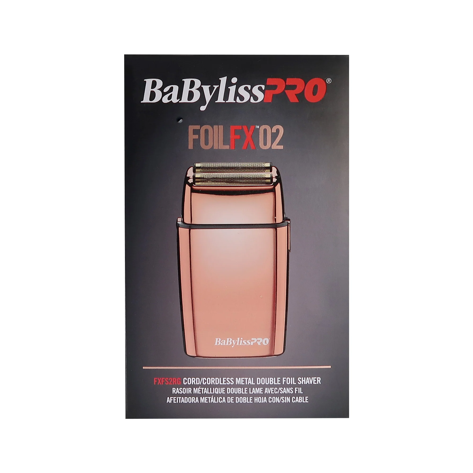 BaByliss Pro FOILFX02 Cordless Metal ROSE GOLD Double Foil Shaver FXFS2RG with Fade Brush BPFADEB and 9" Comb - Image 4