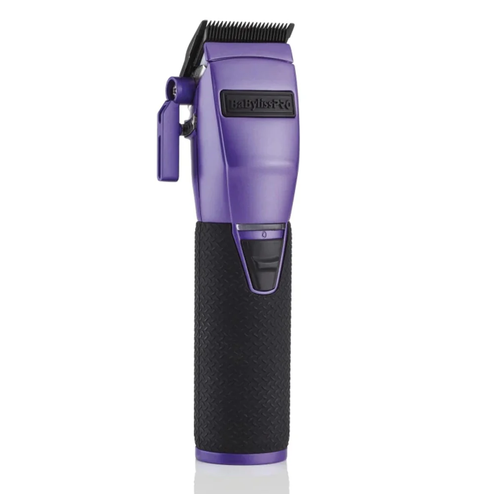 BaByliss Pro FX870 PI BOOST+ Influencer Collection Frank Da Barber Cordless Clipper - Purple with Barberology Comb - Red - Image 3