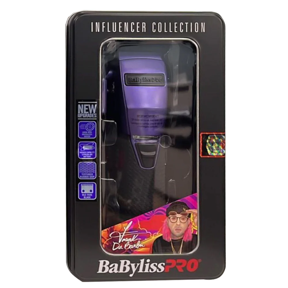 BaByliss Pro FX870 PI BOOST+ Influencer Collection Frank Da Barber Cordless Clipper - Purple with Barberology Comb - Red - Image 5