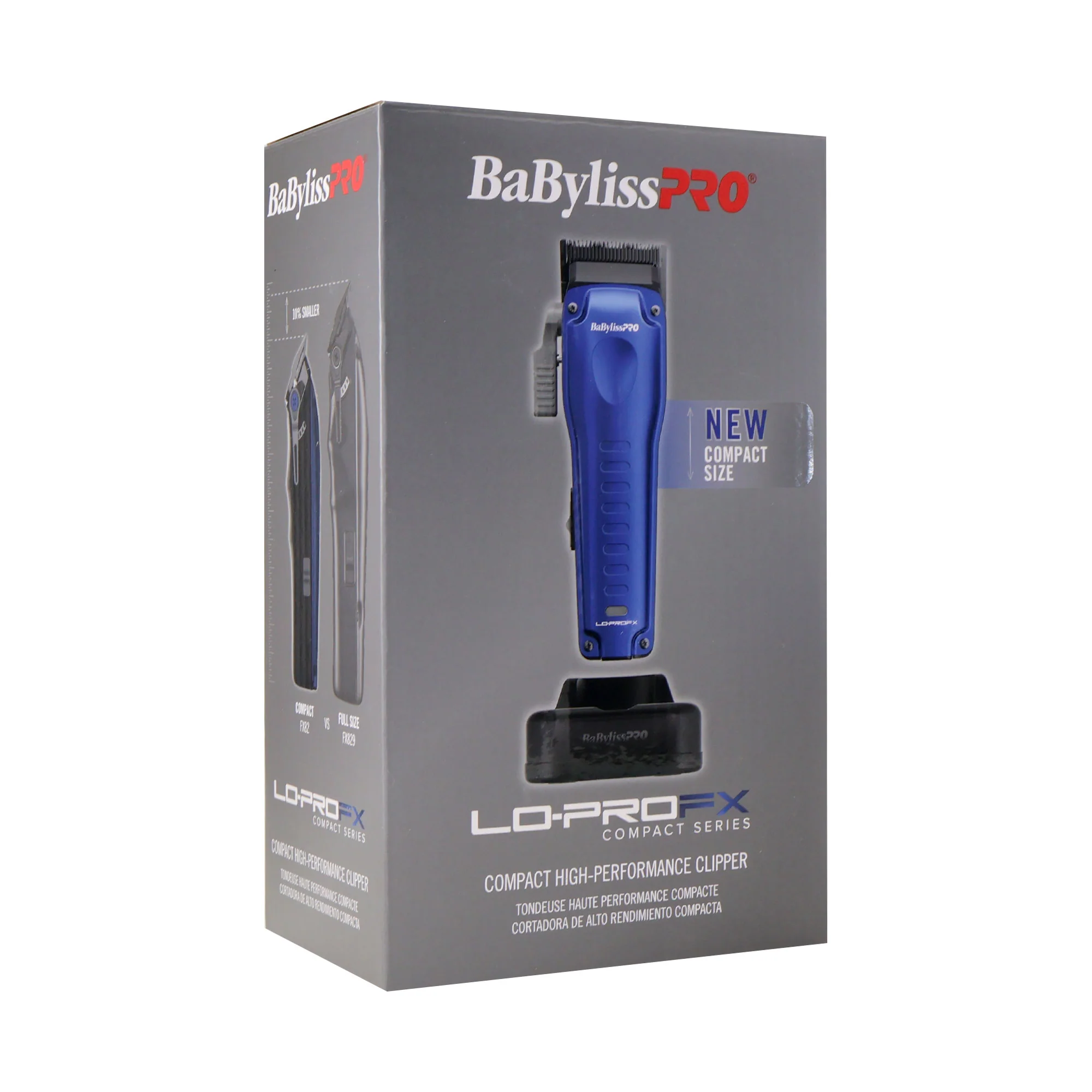 BaBylissPRO FXONE LO-PROFX FX82 Clipper Kit Blue with Fade Brush, 9" Barberology Comb and Clipper Pouch - Image 5