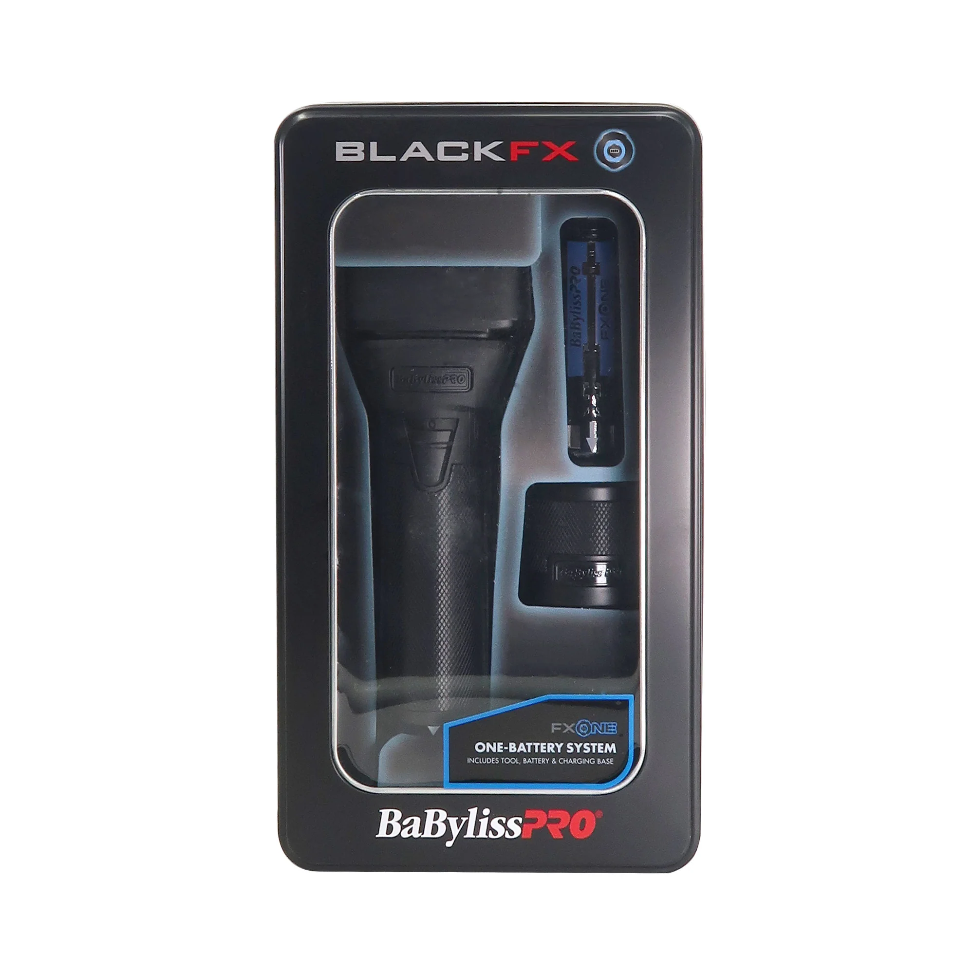 BaByliss Pro FXONE BLACKFX Interchangeable-Battery Trimmer #FX799MB with BaByliss Pro FXONE BLACKFX Interchangeable-Battery Shaver #FX79FSMB and Barber Apron - Image 10