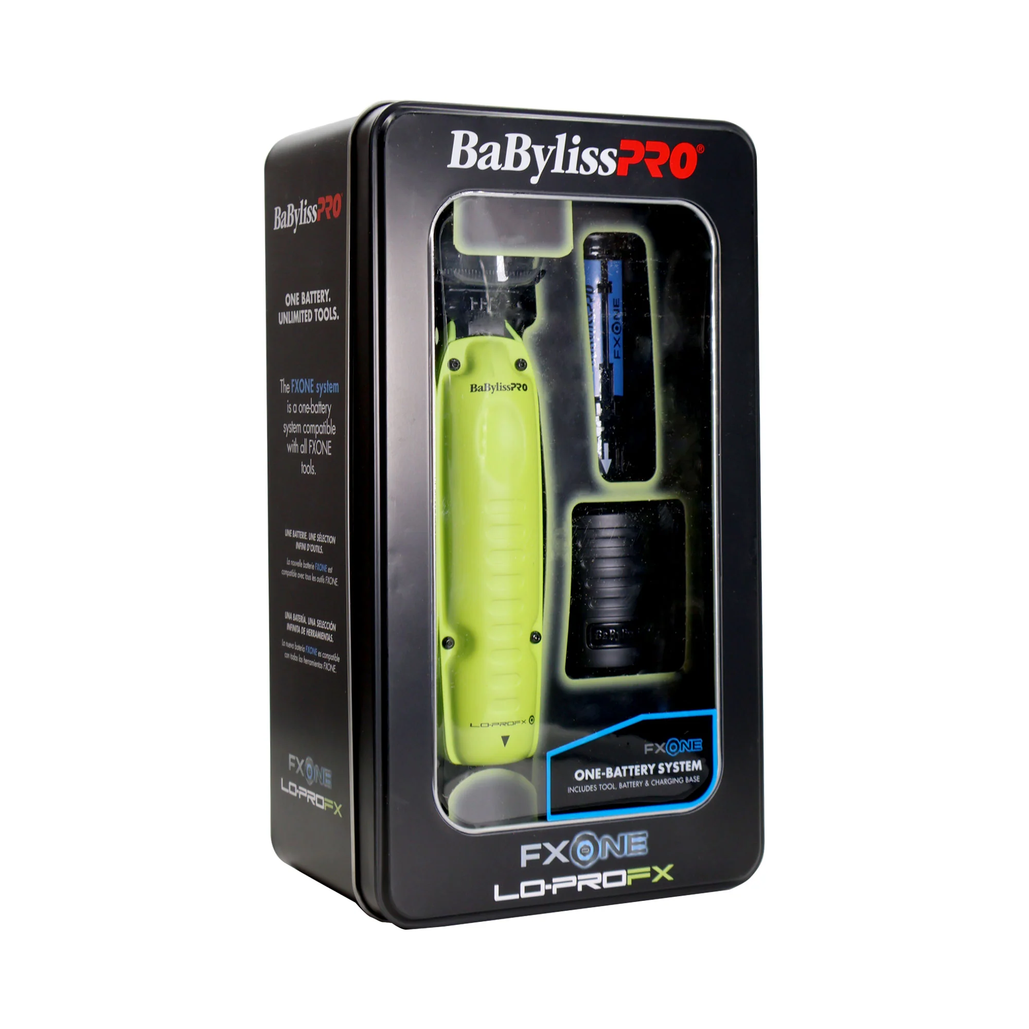 BaBylissPRO FXONE Neon Yellow Clipper FX829 & Trimmer FX729NY w/ Battery + Charger + Nano Titanium Light Ionic High Speed Hair Dryer - Image 6