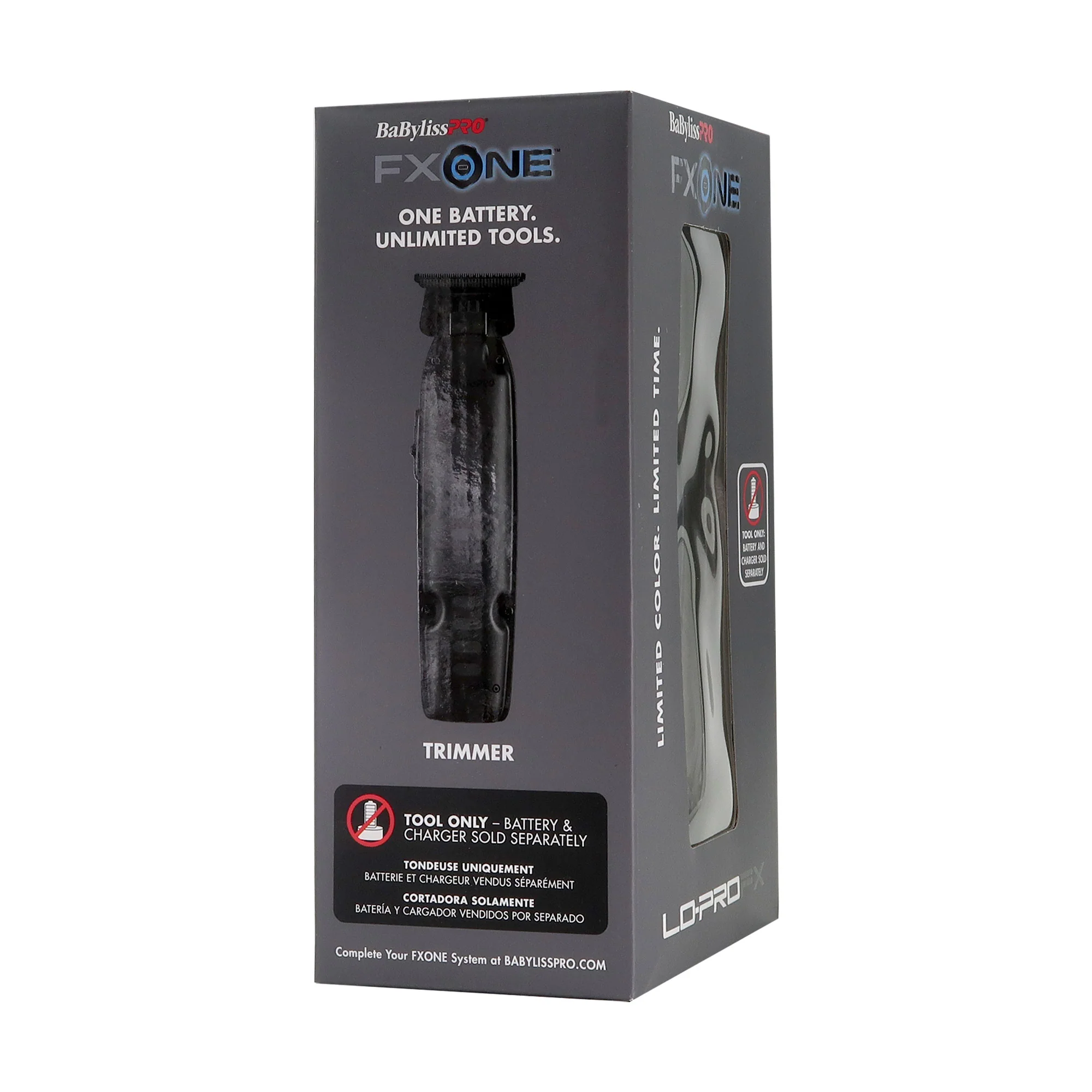 BaByliss Pro FXONE LO-PROFX LIMITED EDITION Trimmer - Matte Black (TOOL ONLY) #FX729MBLT with BaByliss Pro FXONE Accessories Kit (Includes Battery, Charging Base, Cord & Adapter) - Image 5