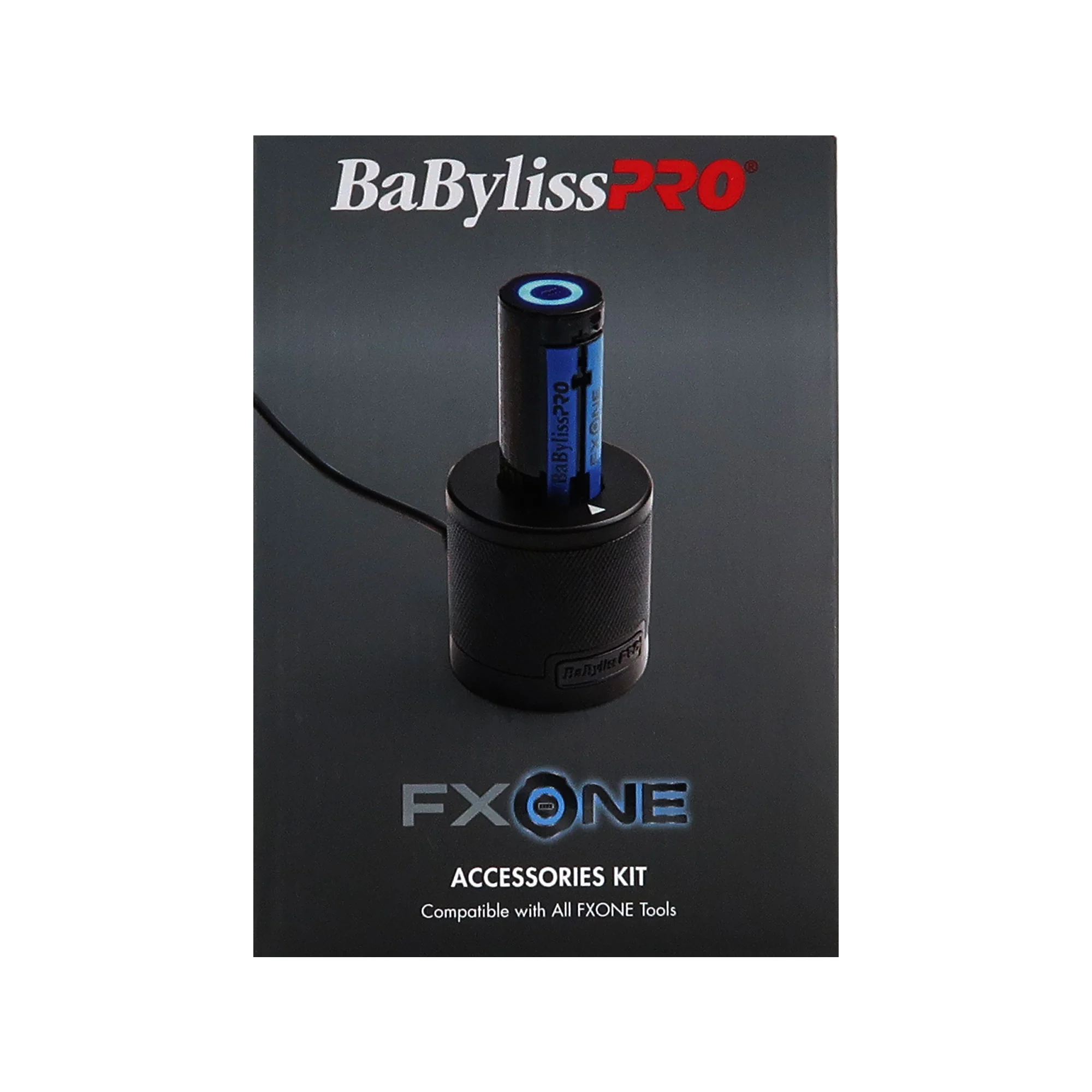 BaByliss Pro FXONE LO-PROFX LIMITED EDITION Trimmer - Matte Black (TOOL ONLY) #FX729MBLT with BaByliss Pro FXONE Accessories Kit (Includes Battery, Charging Base, Cord & Adapter) - Image 9