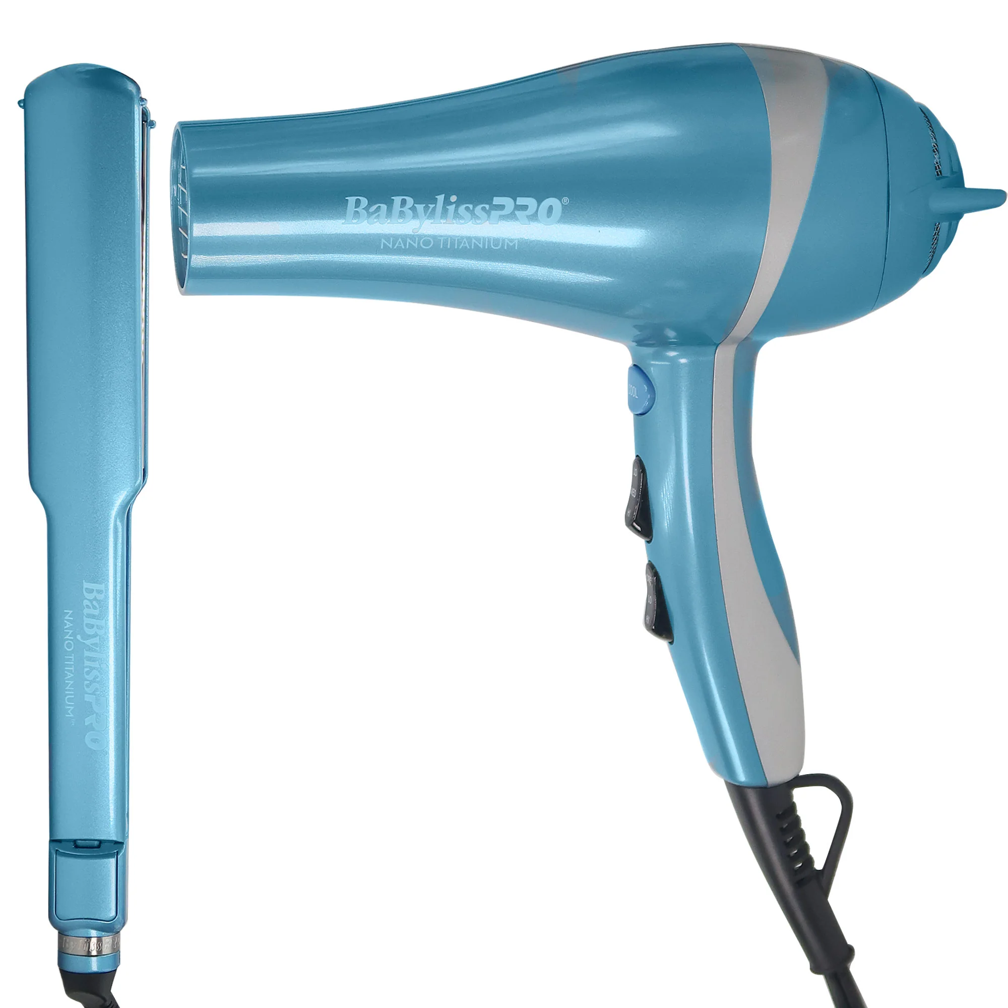 BaByliss Pro LIMITED EDITION Nano Titanium Ionic Dryer & 1½" Ultra-Thin Straightening Iron with 1¼ - ¾" Conicurl Iron and 9" Comb - Image 2