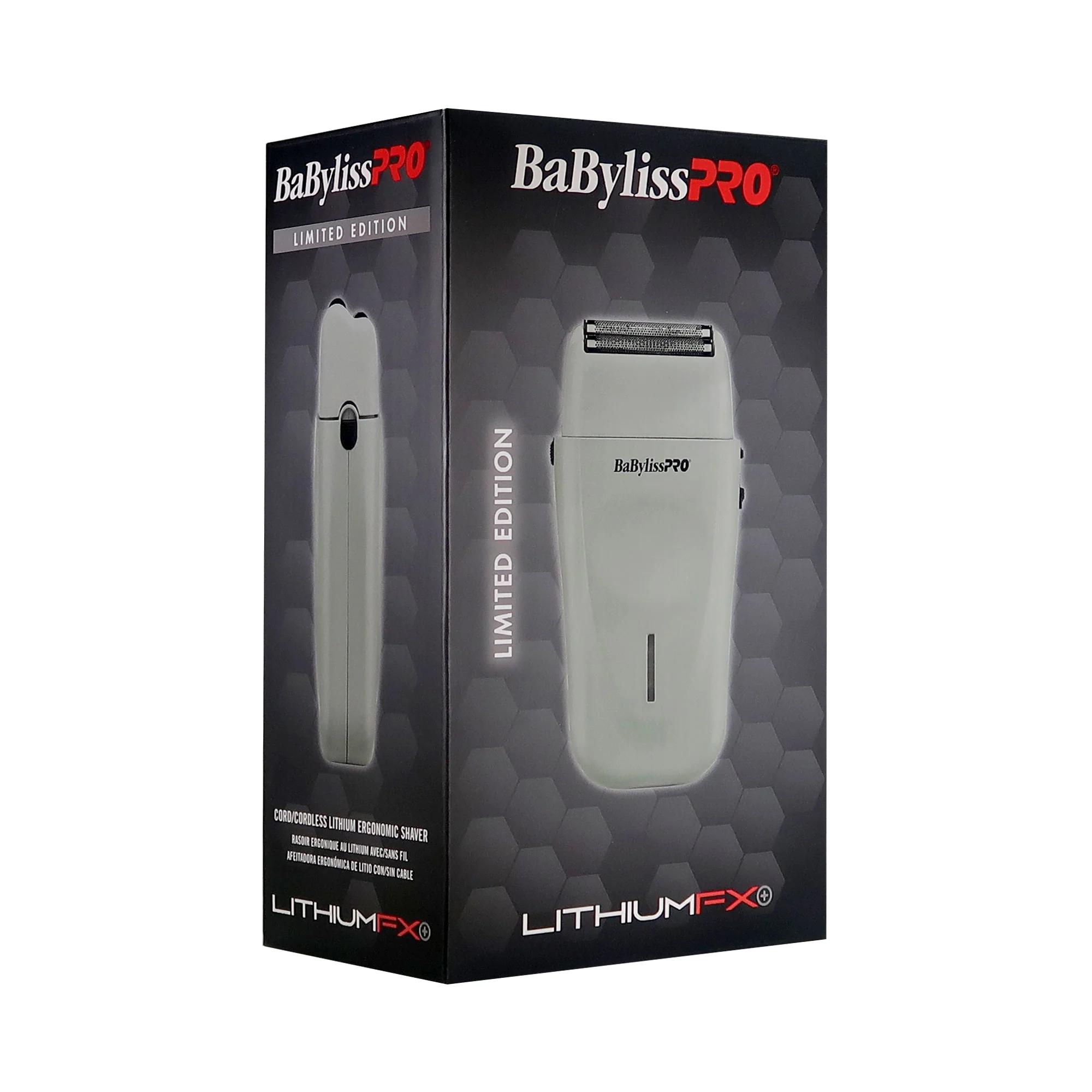 BaByliss PRO LithiumFX+ Gray Cord/Cordless Ergonomic Double Foil Shaver FXFS573GY Barber Tool + Fade Brush + 9" Comb - Image 5