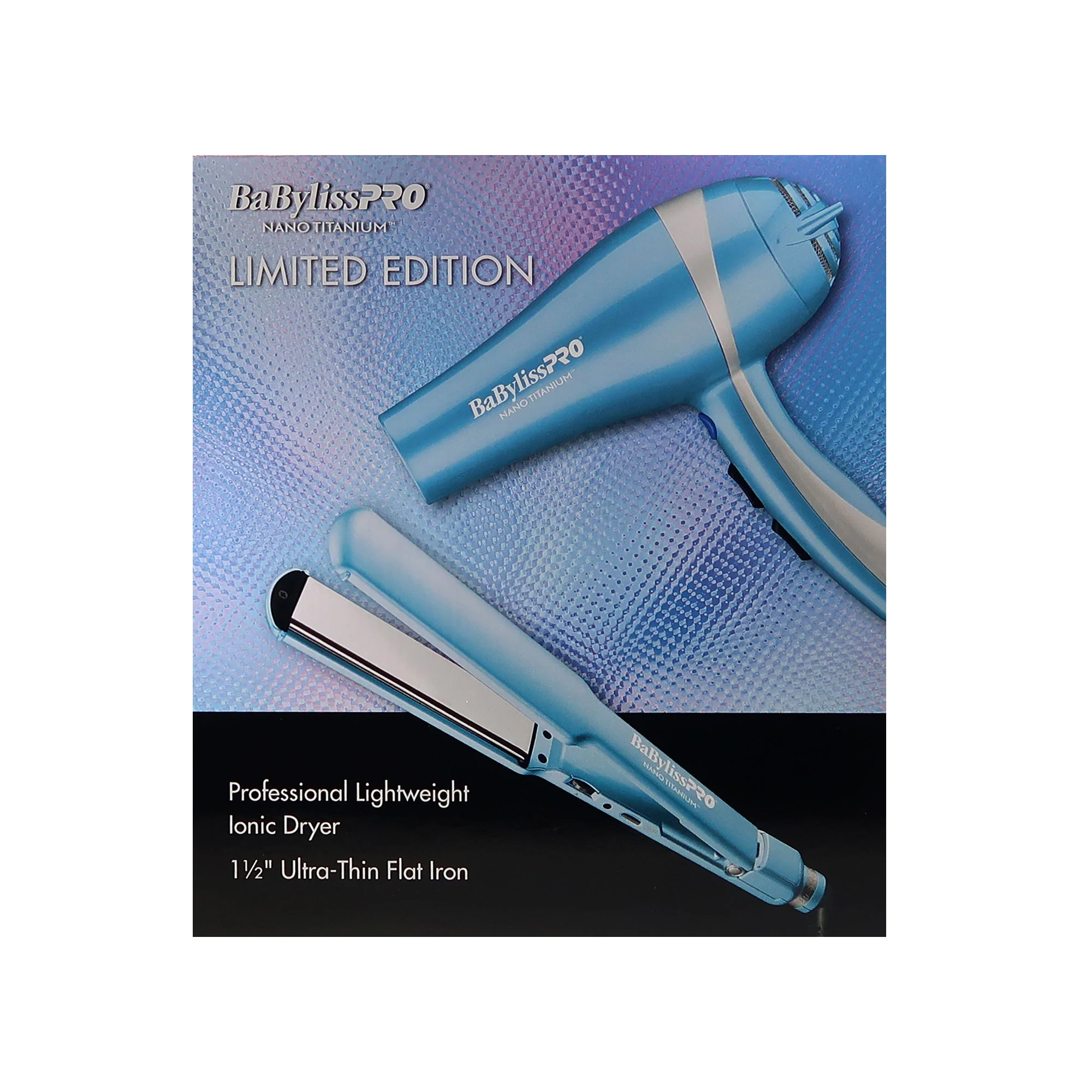BaByliss Pro LIMITED EDITION Nano Titanium 2000-Watt Ionic Dryer & 1½" Ultra-Thin Straightening Iron Combo #BNTPP58-24 - Image 8