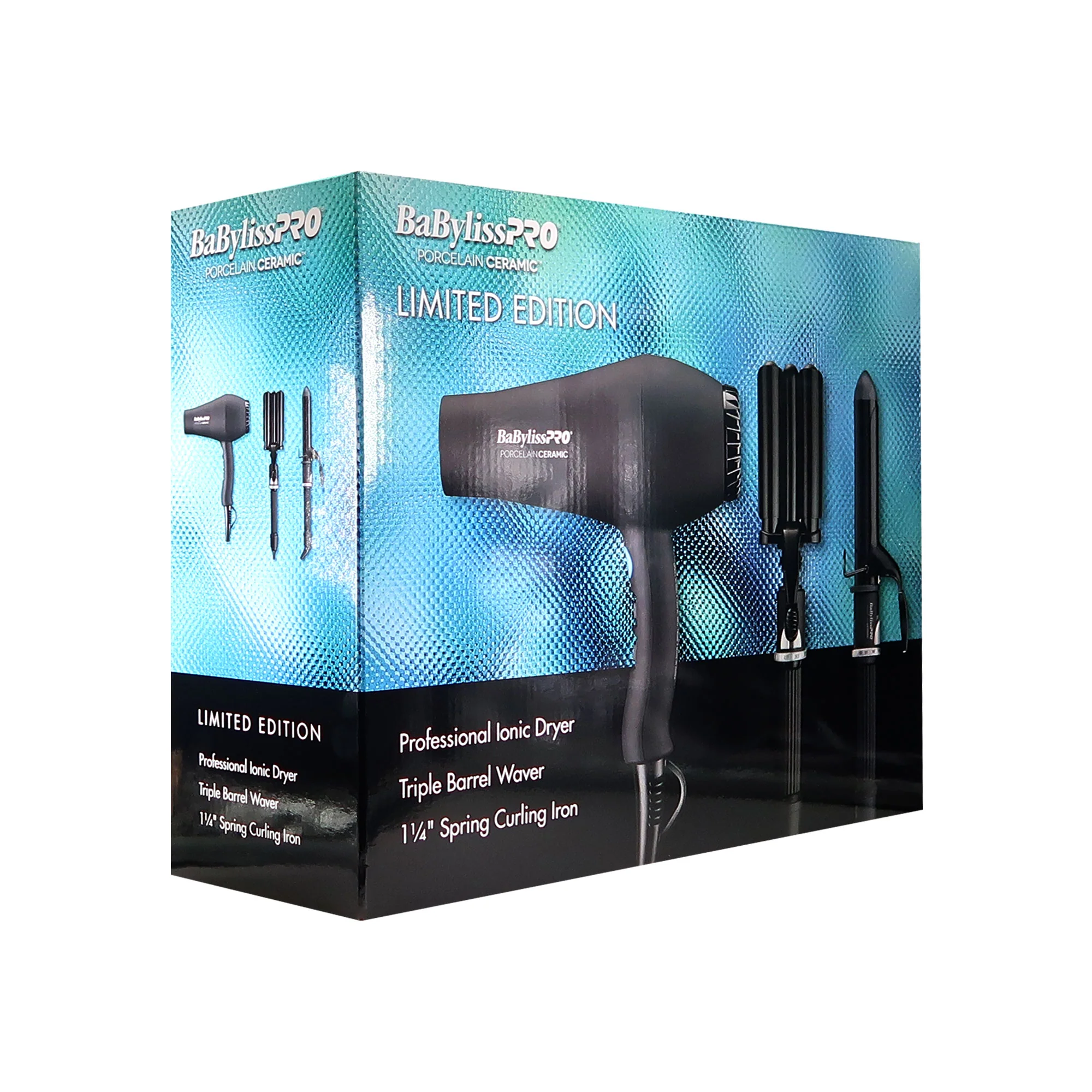 BaBylissPro LIMITED EDITION Porcelain Ceramic Set (Dryer, Waver, Curling Iron) - Image 6