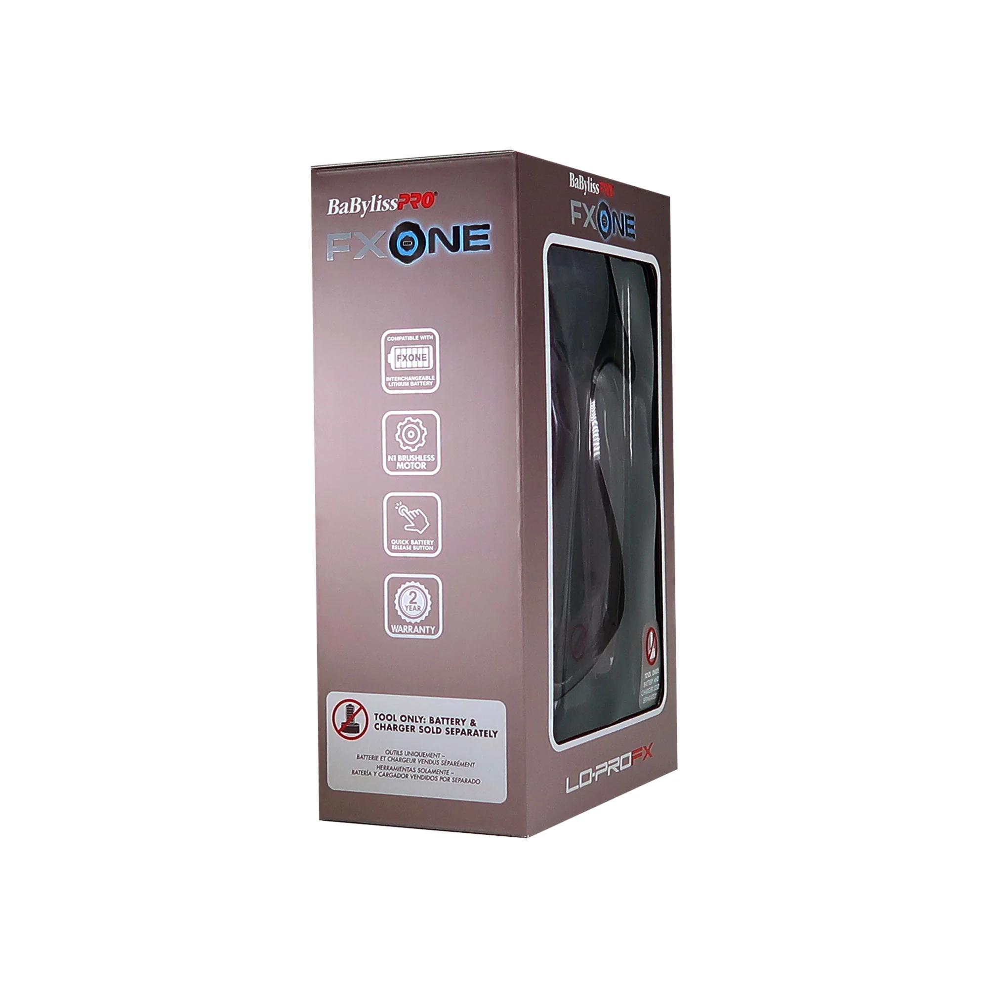 BaBylissPro FXONE LO-PROFX Clipper & Trimmer + Nano Titanium Prima 1¼" Flat Iron - Midnight Purple - Image 5
