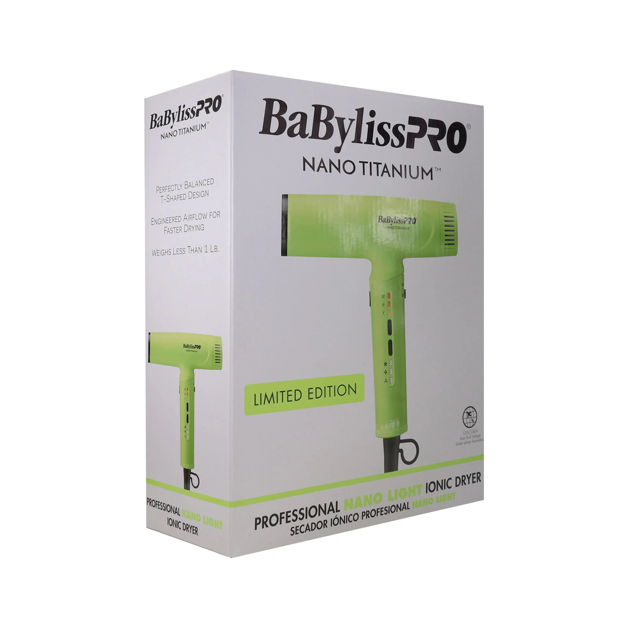 BaBylissPRO Nano Titanium Light Ionic High Speed Hair Dryer - Neon Yellow (BNTC9200NY) - Image 3
