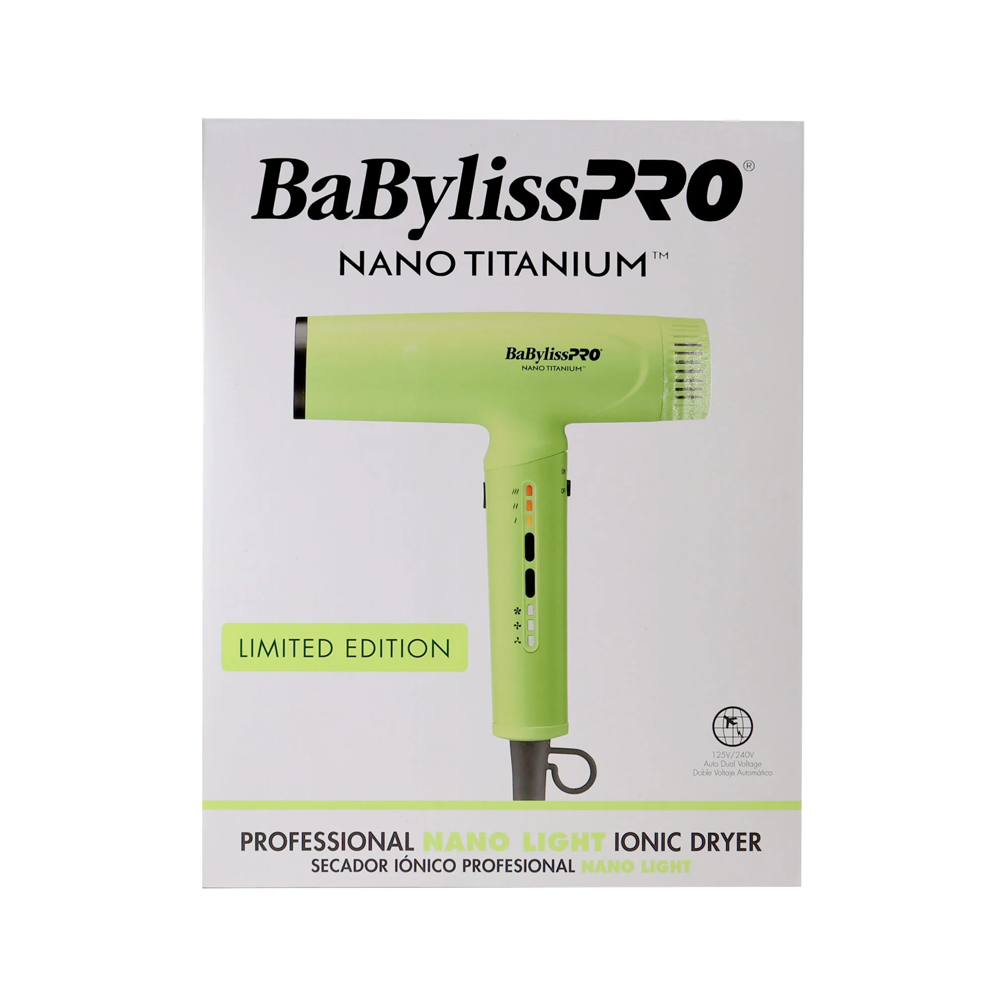 BaBylissPRO Nano Titanium Light Ionic High Speed Hair Dryer - Neon Yellow (BNTC9200NY) - Image 4