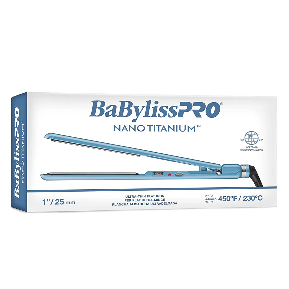 BaBylissPRO Nano Titanium Ionic Neon Yellow Hair Dryer BNTC9200NY + 1" Ultra-Thin Flat Iron T4072TUC - Image 8