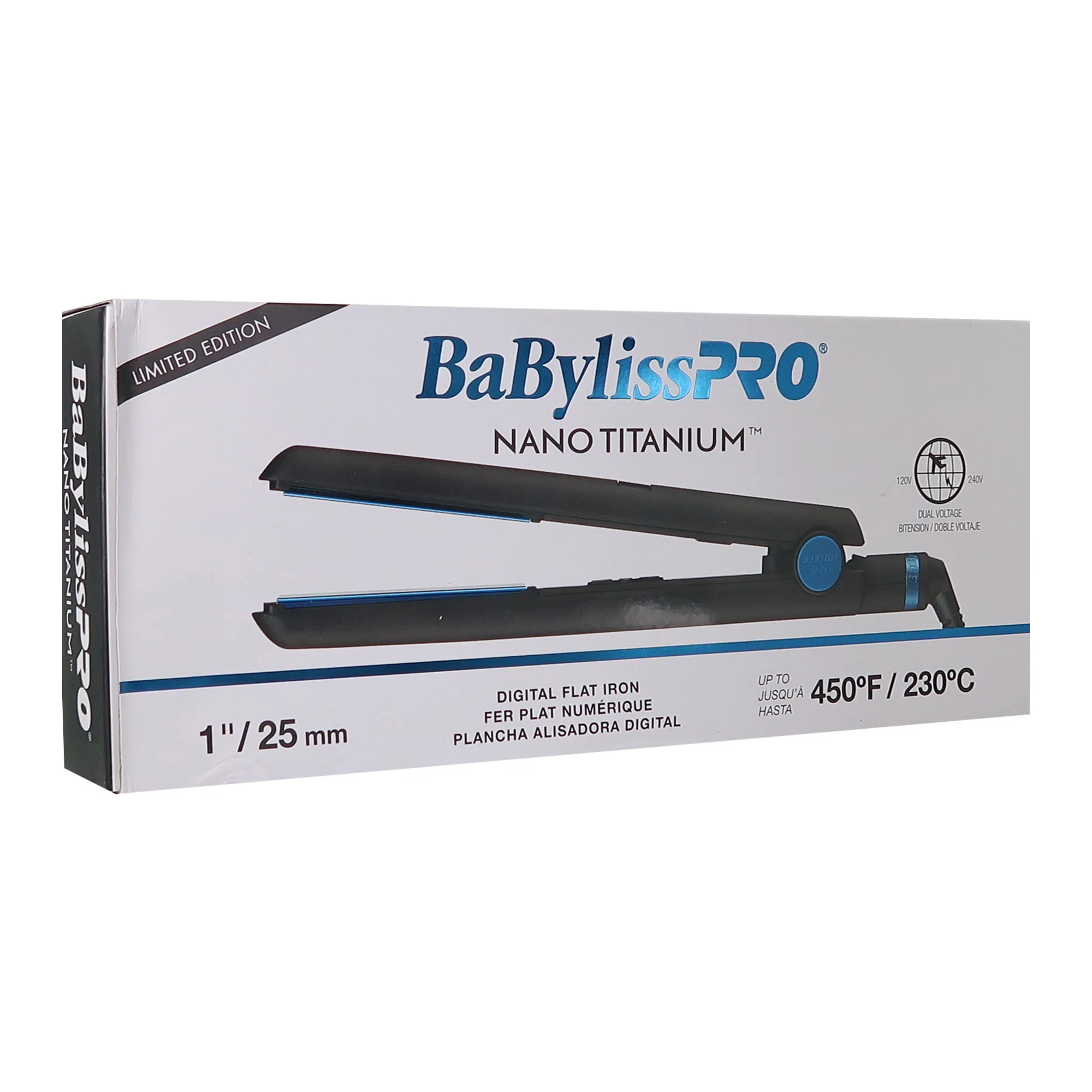 BaByliss Pro Porcelain Ceramic Gift Box (Dryer, Waver, Curling Iron) BPPP7 with Nano Titanium LIMITED EDITION 1" Digital Flat Iron BNTMB4095TUC - Image 10
