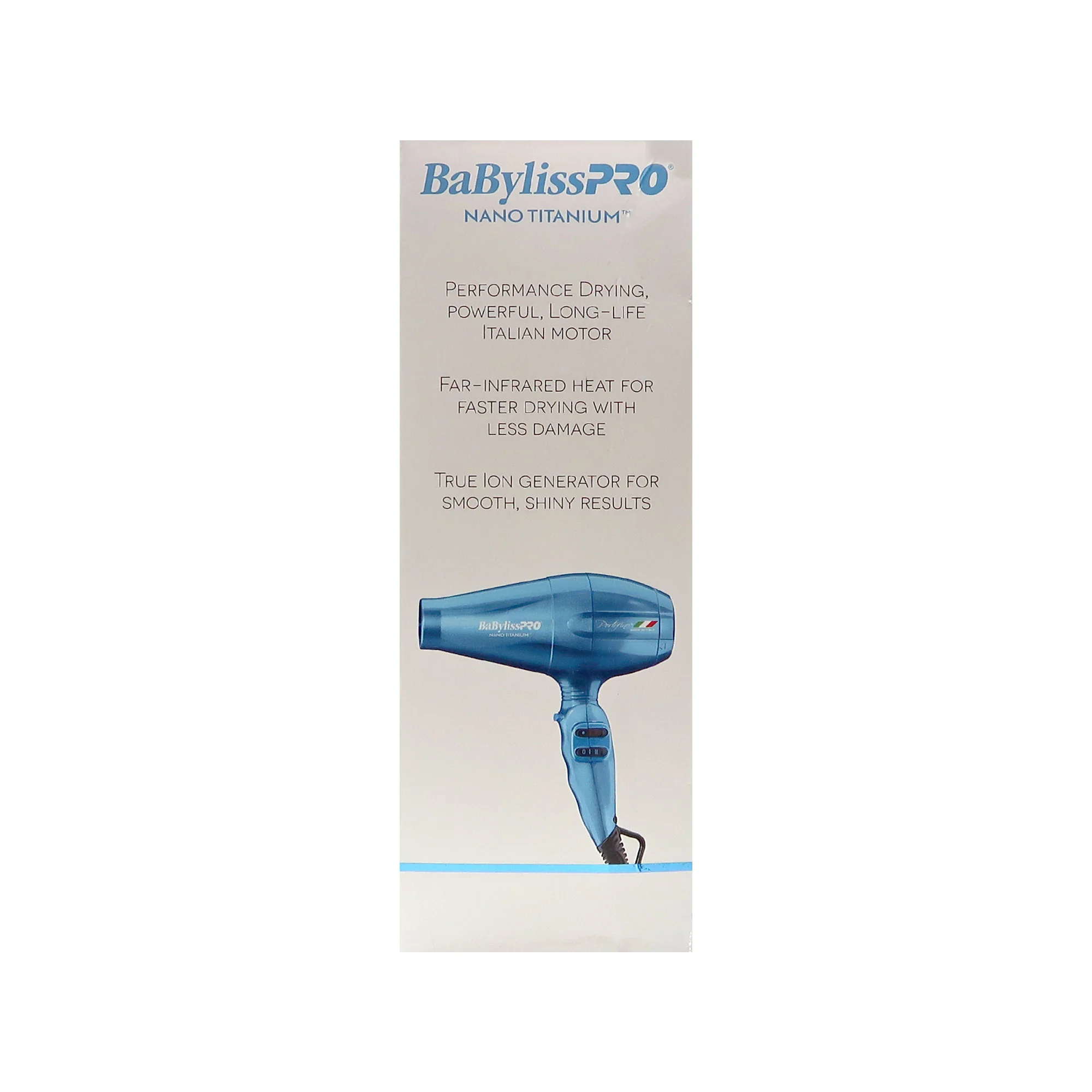 Babyliss Pro Nano Titanium Portofino 6600 Full-Size Hair Dryer Blue BNT6610N with LIMITED EDITION LO-PROFX Cordless Clipper (Blue) FX829BL Bundle - Image 10