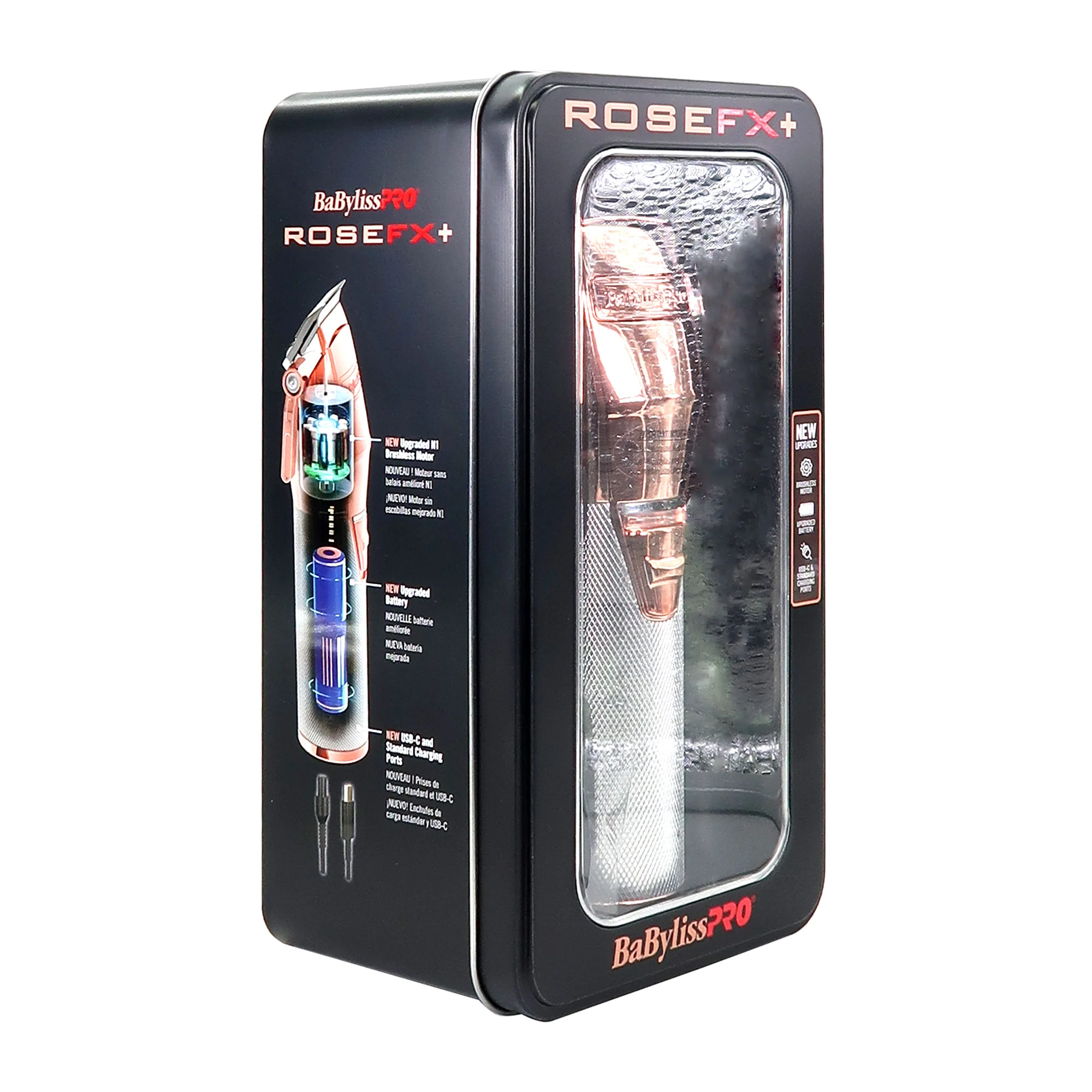 BaByliss Pro ROSEFX+ All-Metal Lithium Clipper #FX870NRG with Philips Norelco Nose Trimmer 3000 for Nose Ears Eyebrows #NT3600/62 - Image 4