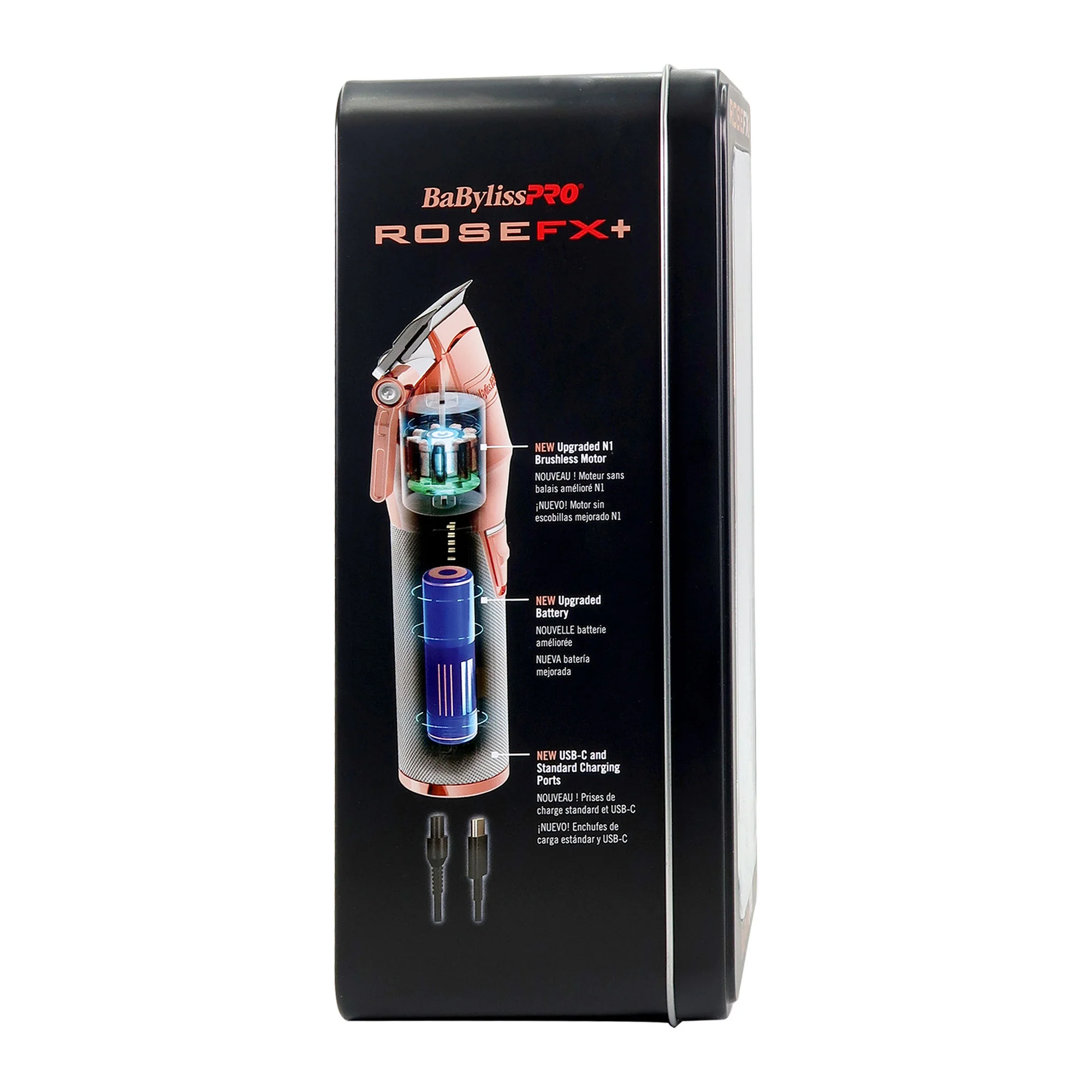 BaByliss Pro ROSEFX+ All-Metal Lithium Clipper #FX870NRG with Philips Norelco Nose Trimmer 3000 for Nose Ears Eyebrows #NT3600/62 - Image 6