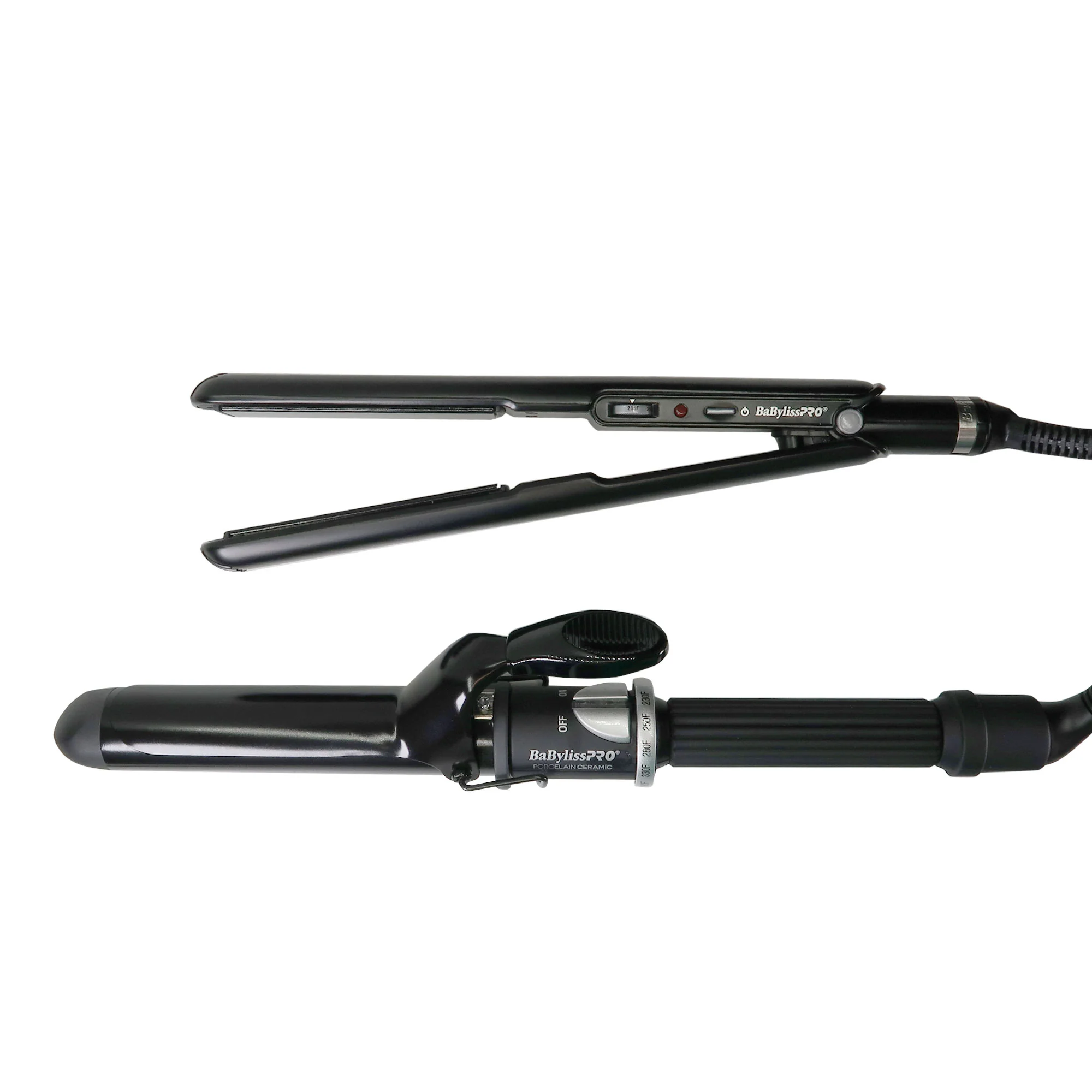 BaByliss Pro Professional Turbo Xtreme Hair Dryer BAB9400UC + Porcelain Ceramic Straightening Iron 1" and Spring Curling Iron 1¼" BPCPP6UC - Image 10