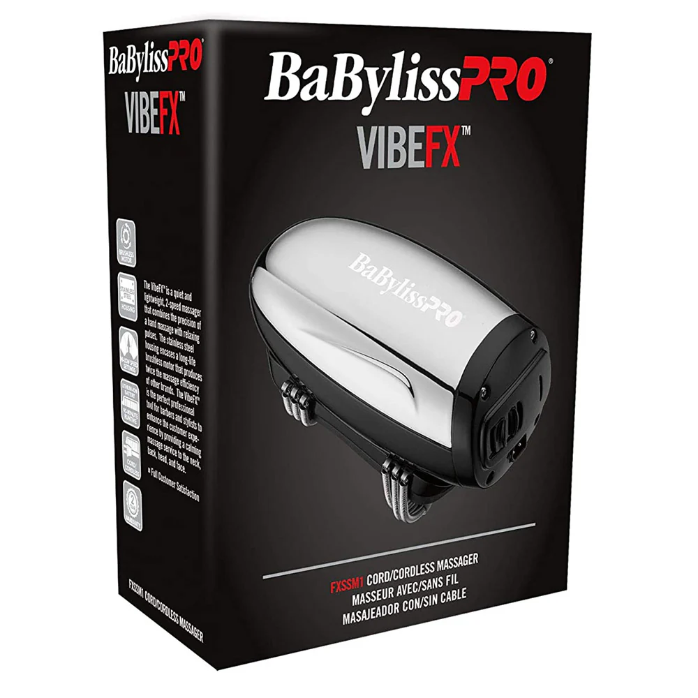 BabyLiss Pro Vibe FX Cord/Cordless Massager FXSSM1 with LIMITEDFX Collection Limited Edition Trimmer and Double Foil Shaver FXDUOFS2TS - Image 11