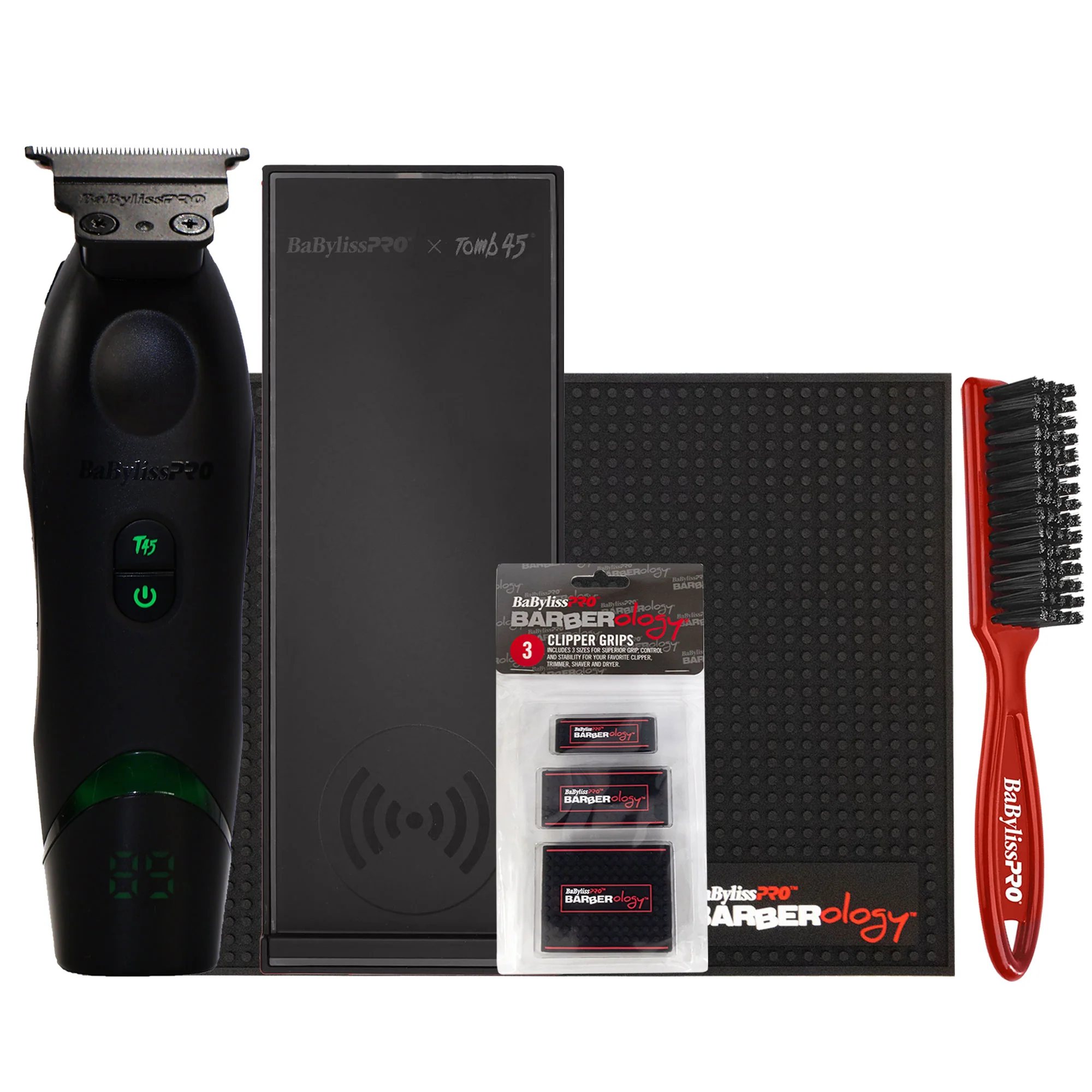 BaByliss Pro x Tomb45 Wireless-Charging Hair Trimmer for Men with Barber Essential Bundle