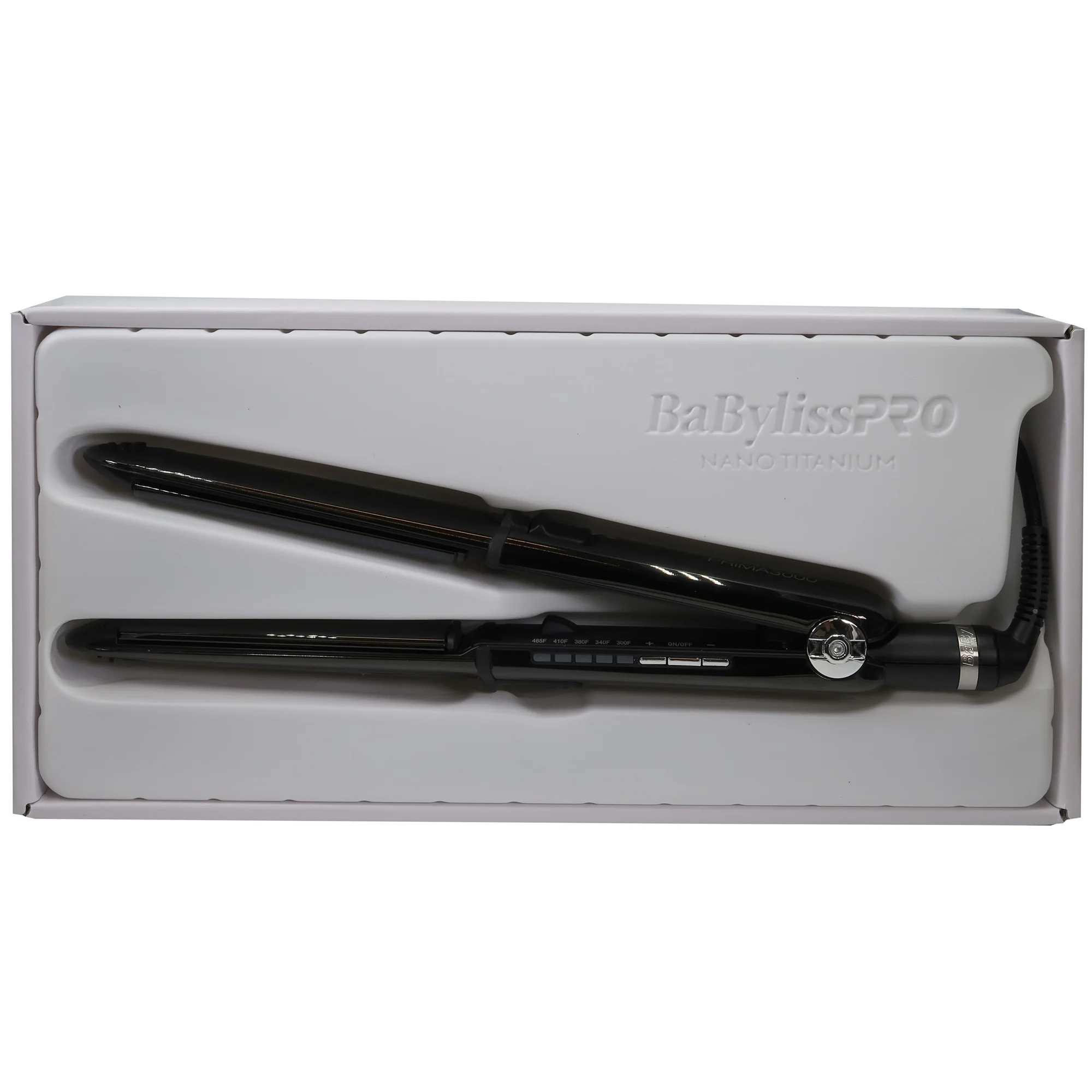 BaByliss Pro LIMITED EDITION Nano Titanium Prima 3000 Stainless Steel Flat Iron Black - 1-1/4" #BNTBK3000TUC - Image 7