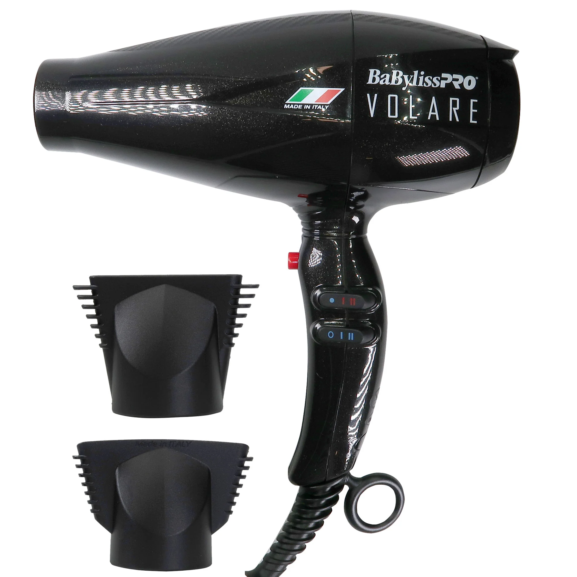 BaByliss Pro Porcelain Ceramic 1" Spring Curling Iron with 2000W Hair Dryer #BVOL1 - Image 2