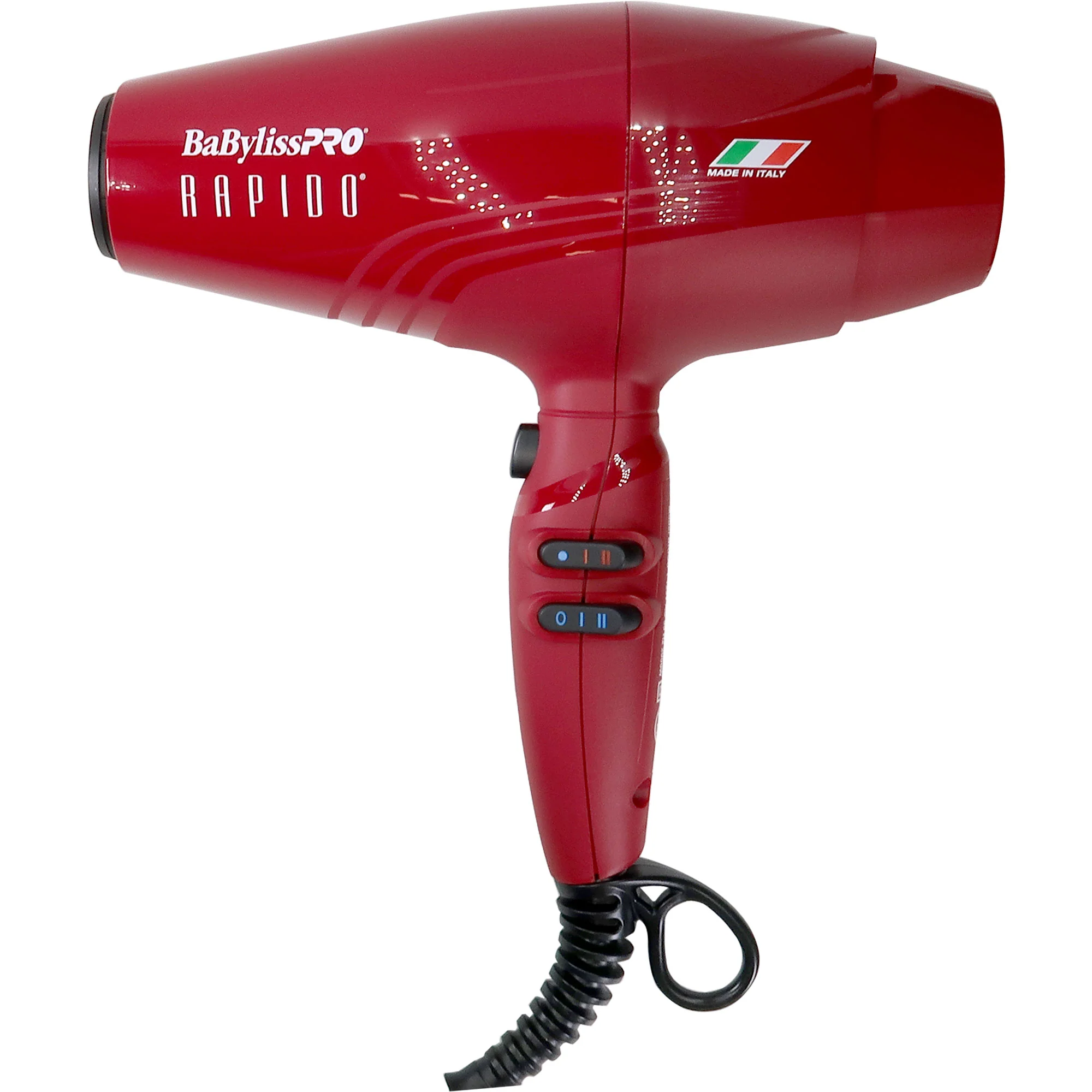 BaByliss Pro Nano Titanium Hair Dryer 2000 Watt (Red) #BRRAP1 with Comb and Barber Apron - Image 2