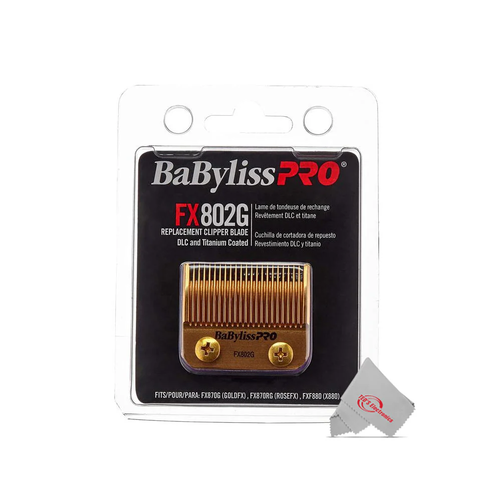 BaByliss Pro DLC and Titanium Coated Replacement Clipper Blade Fits FX870G, FX870BN, FX870RG, FX870W, FXF880 #FX802G - Image 3